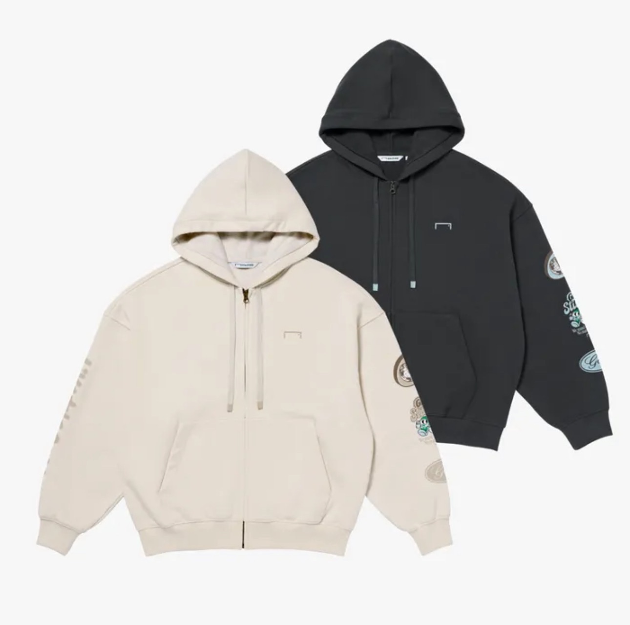 GRAFFITI FULL ZIP-UP HOODIE