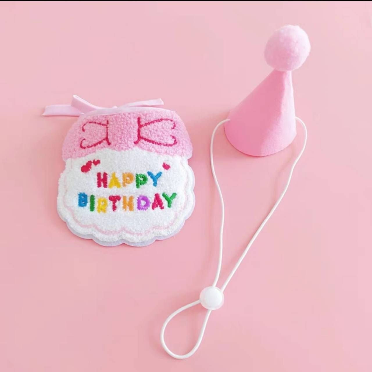 寵物生日帽子+圍兜兜