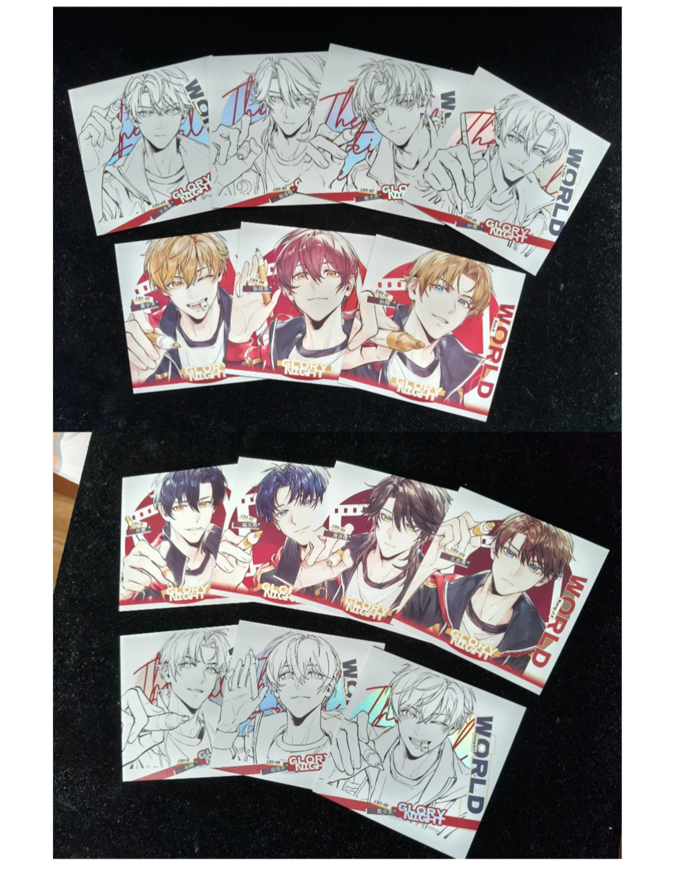 榮耀之夜方卡一套七張