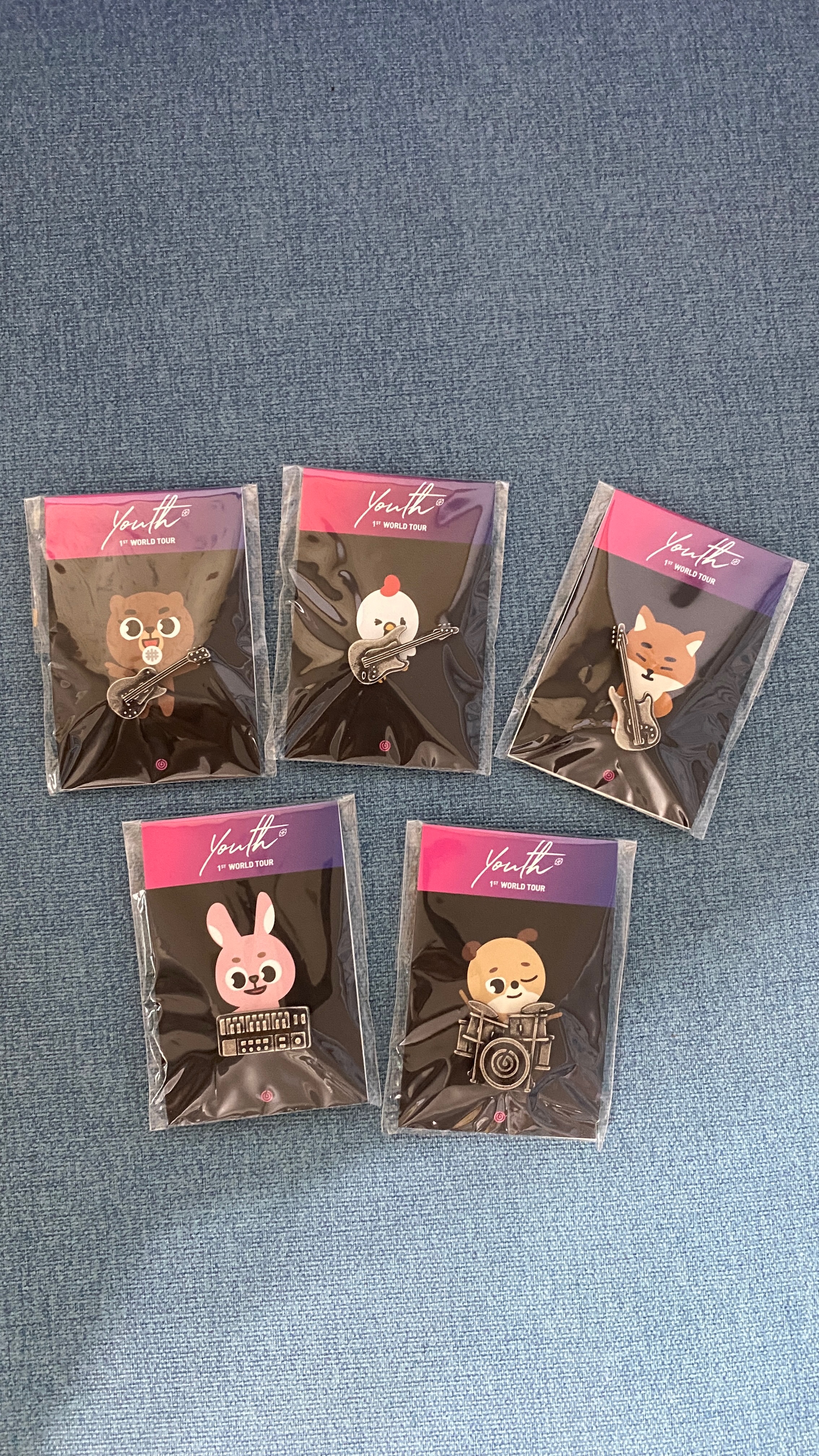 Youth 1st World Tour 樂器金屬pin