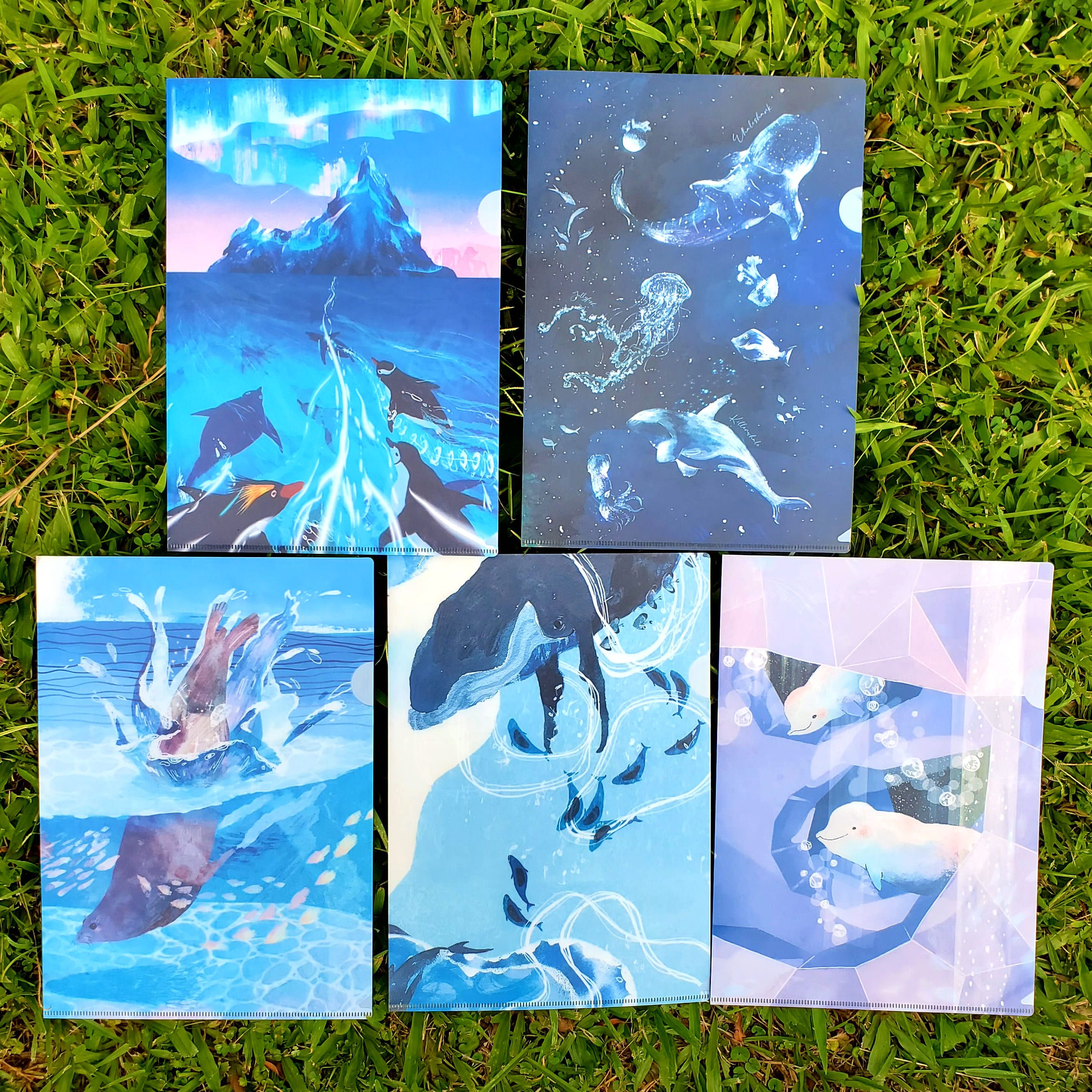 海洋生物主題 A4文件夾 （L夾）