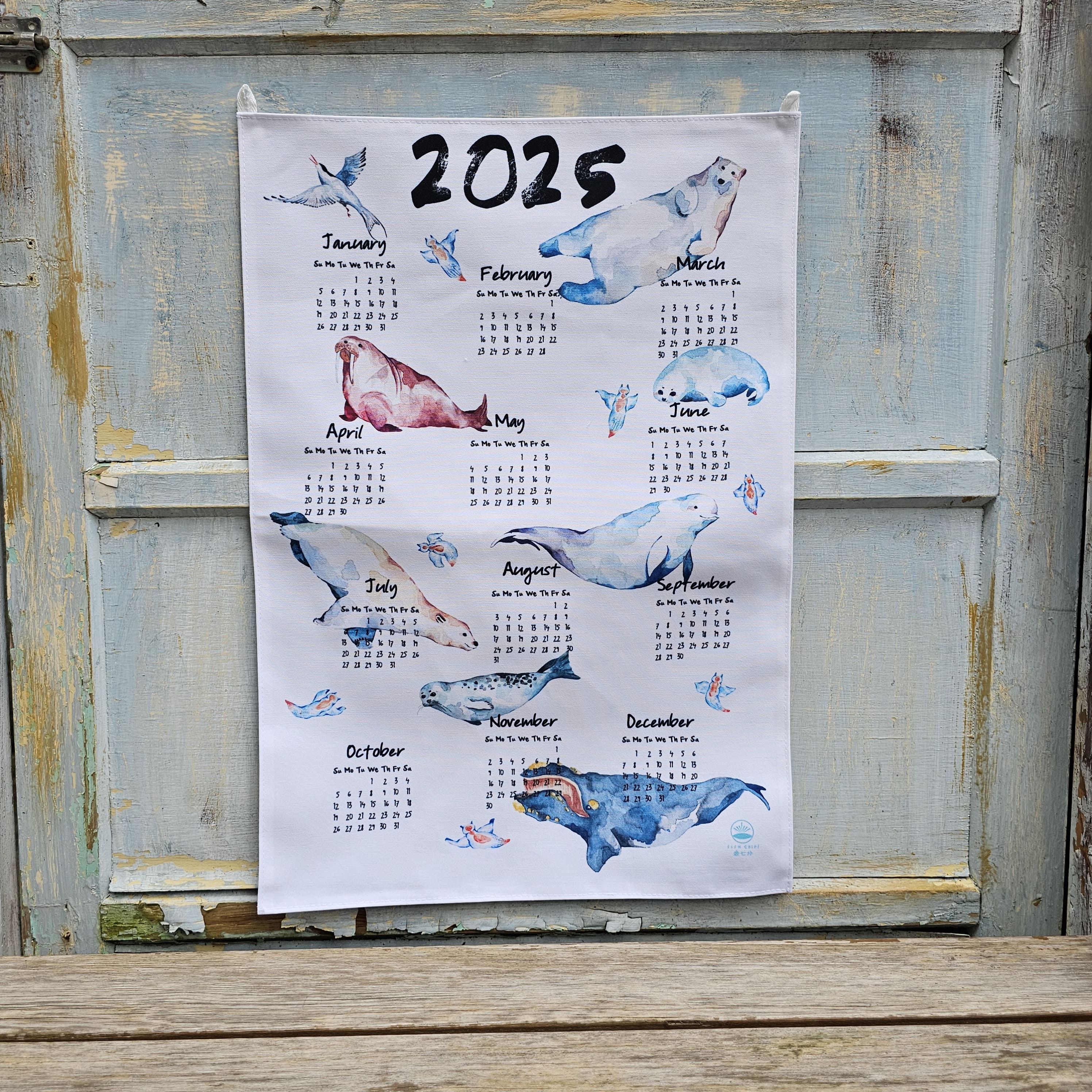 魚七分 2025 北極生物掛曆