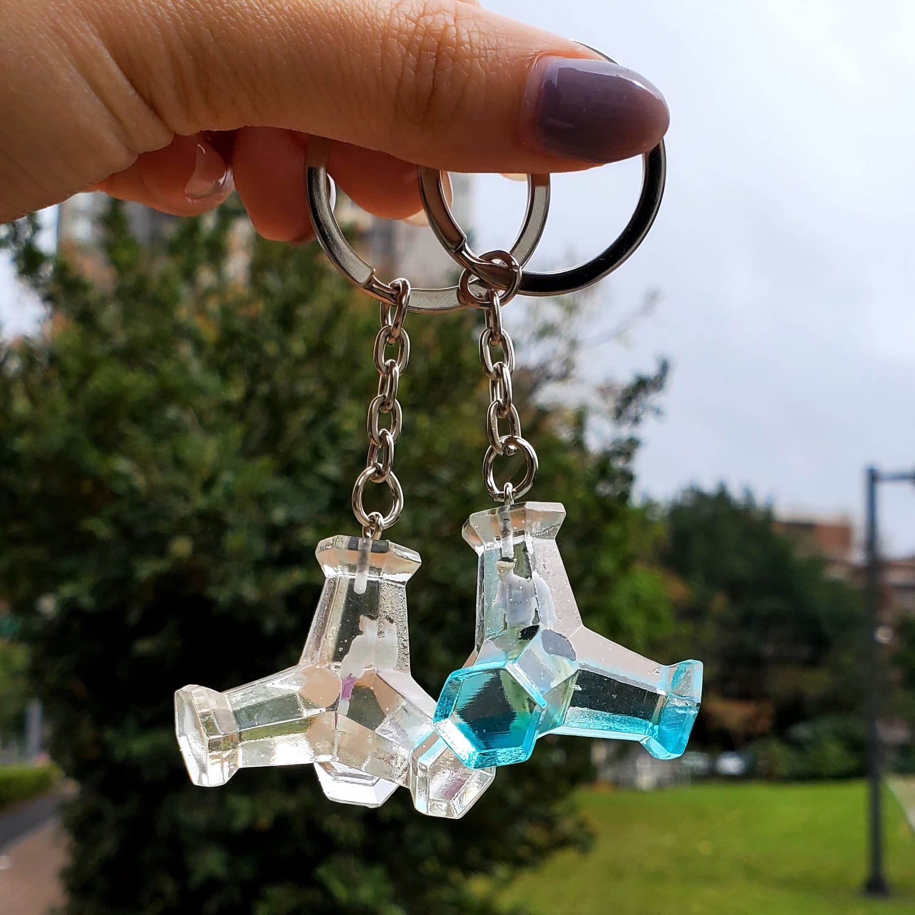 消波塊鑰匙圈 - 中部粽吊飾 ｜ 消波塊裡有小人