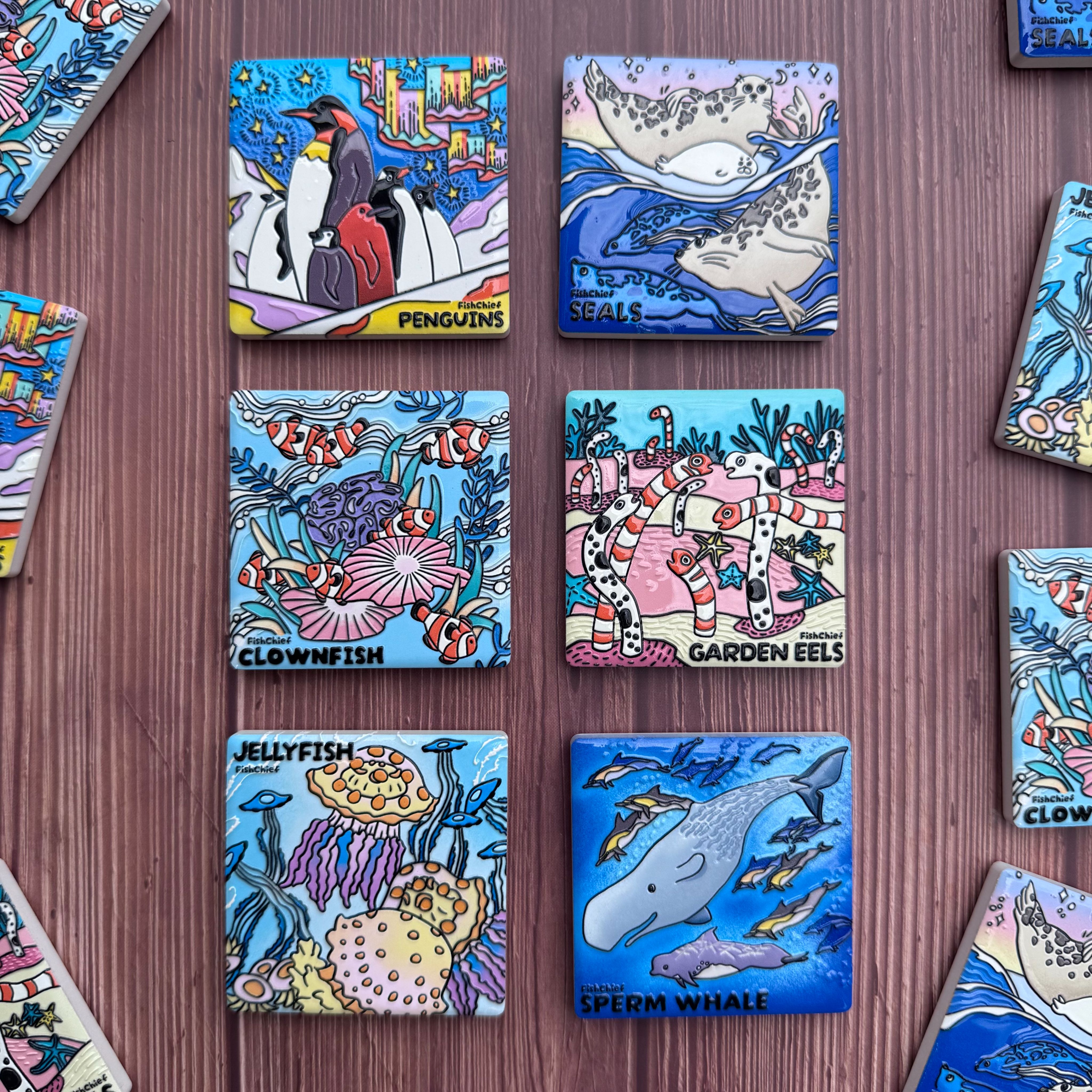 海洋生物 磁鐵 共6款