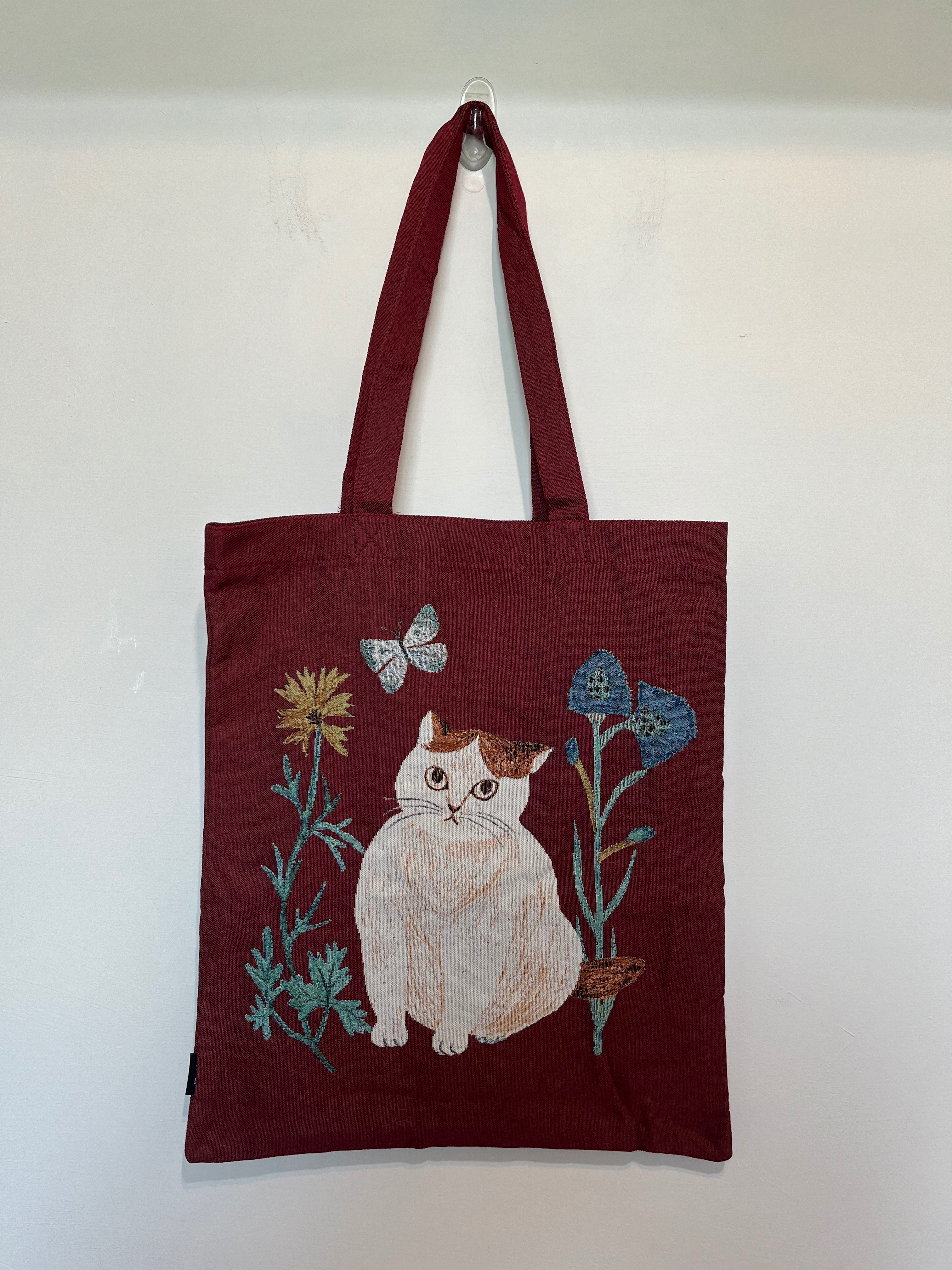 松尾ミユキ 貓咪刺繡手提袋