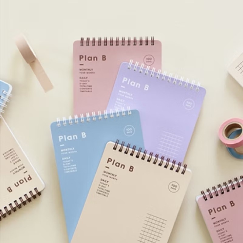 韓國7321 design - Plan B study planner 讀書計劃 線圈筆記本 手帳 交換禮物 生日禮物