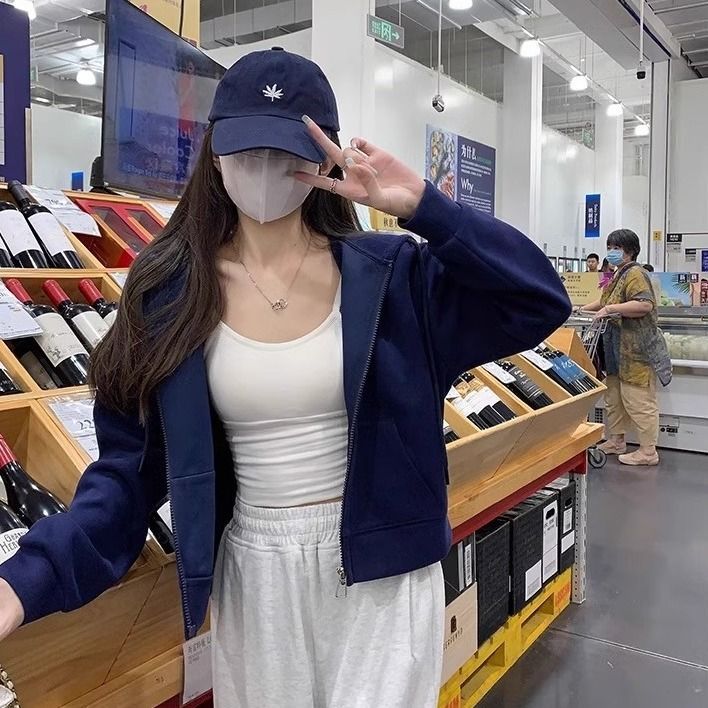 韓版短款連帽外套