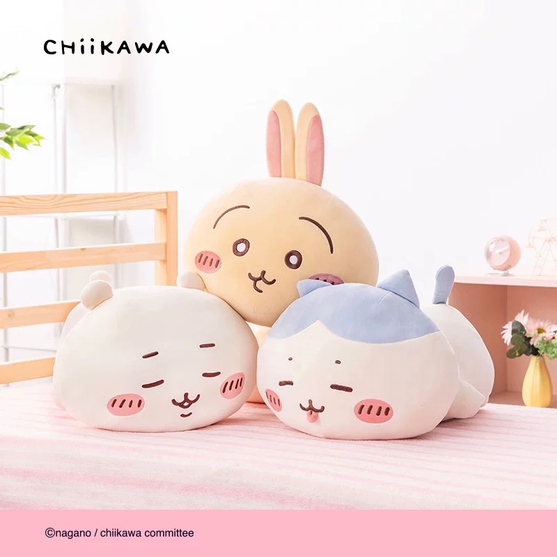吉伊卡哇chiikawa 趴趴毛絨抱枕 官方正品週邊