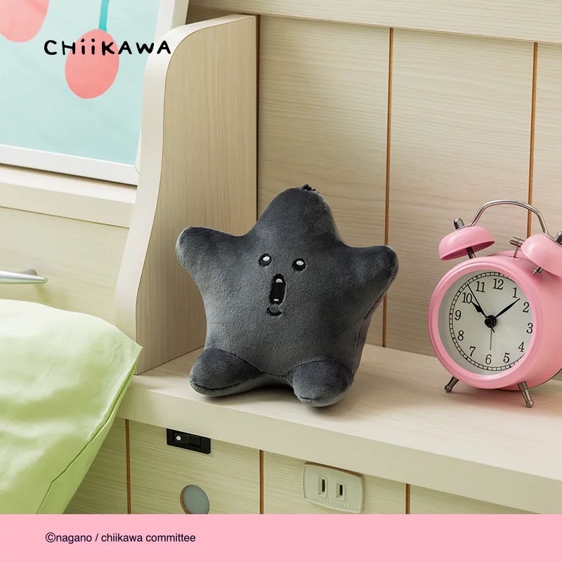 吉伊卡哇chiikawa黑色流星毛絨掛飾官方正品週邊