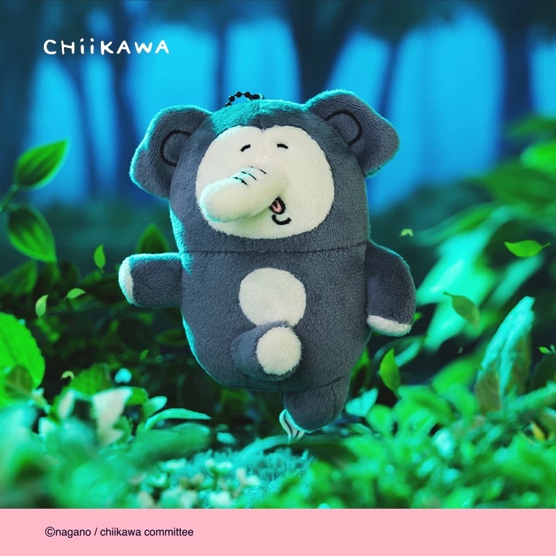吉伊卡哇chiikawa大象毛絨掛飾官方正品週邊