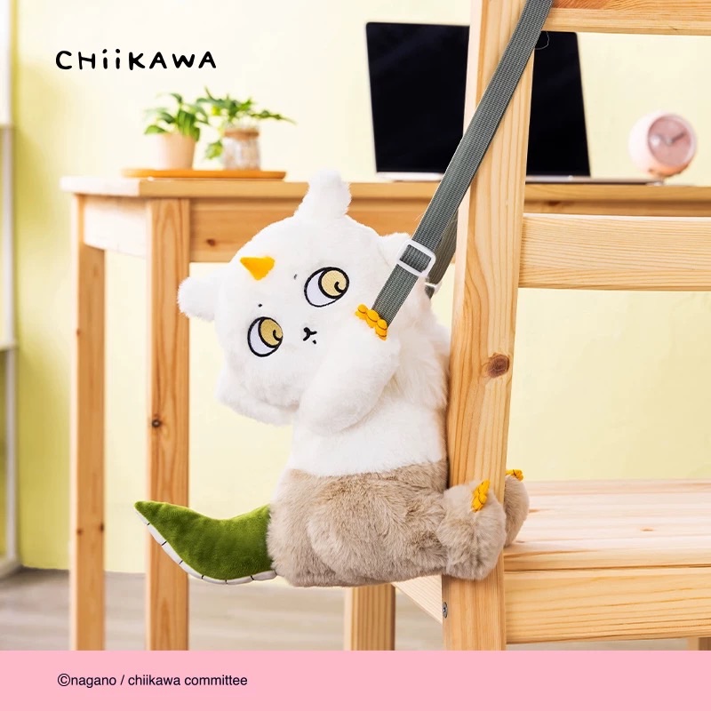 吉伊卡哇chiikawa 和那孩子一起毛絨玩偶斜挎包