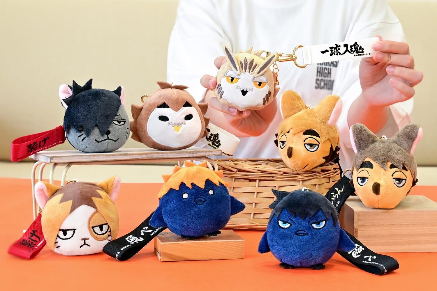 正版《排球少年》動物娃橫斷幕鑰匙圈