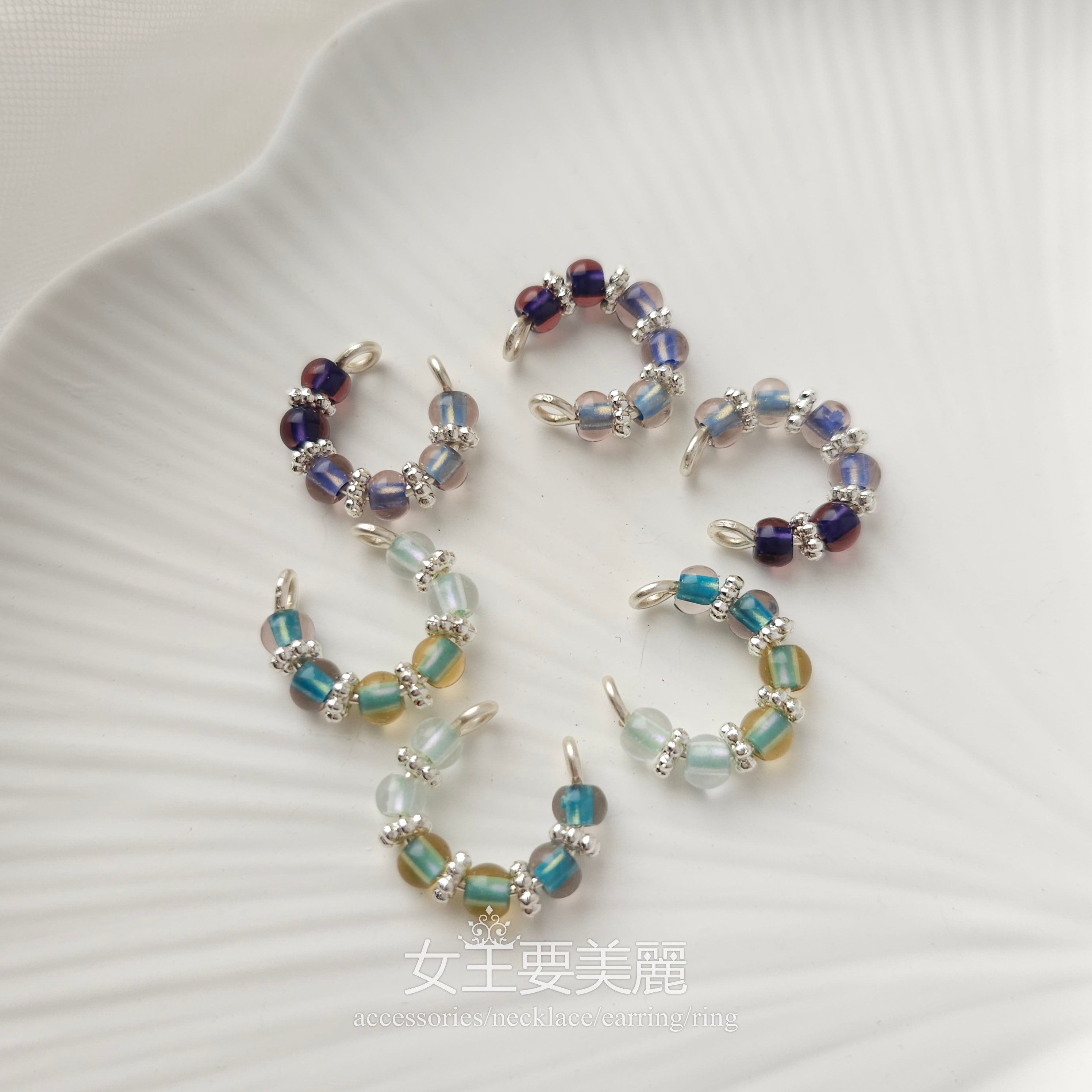 漸層色．耳骨夾H082