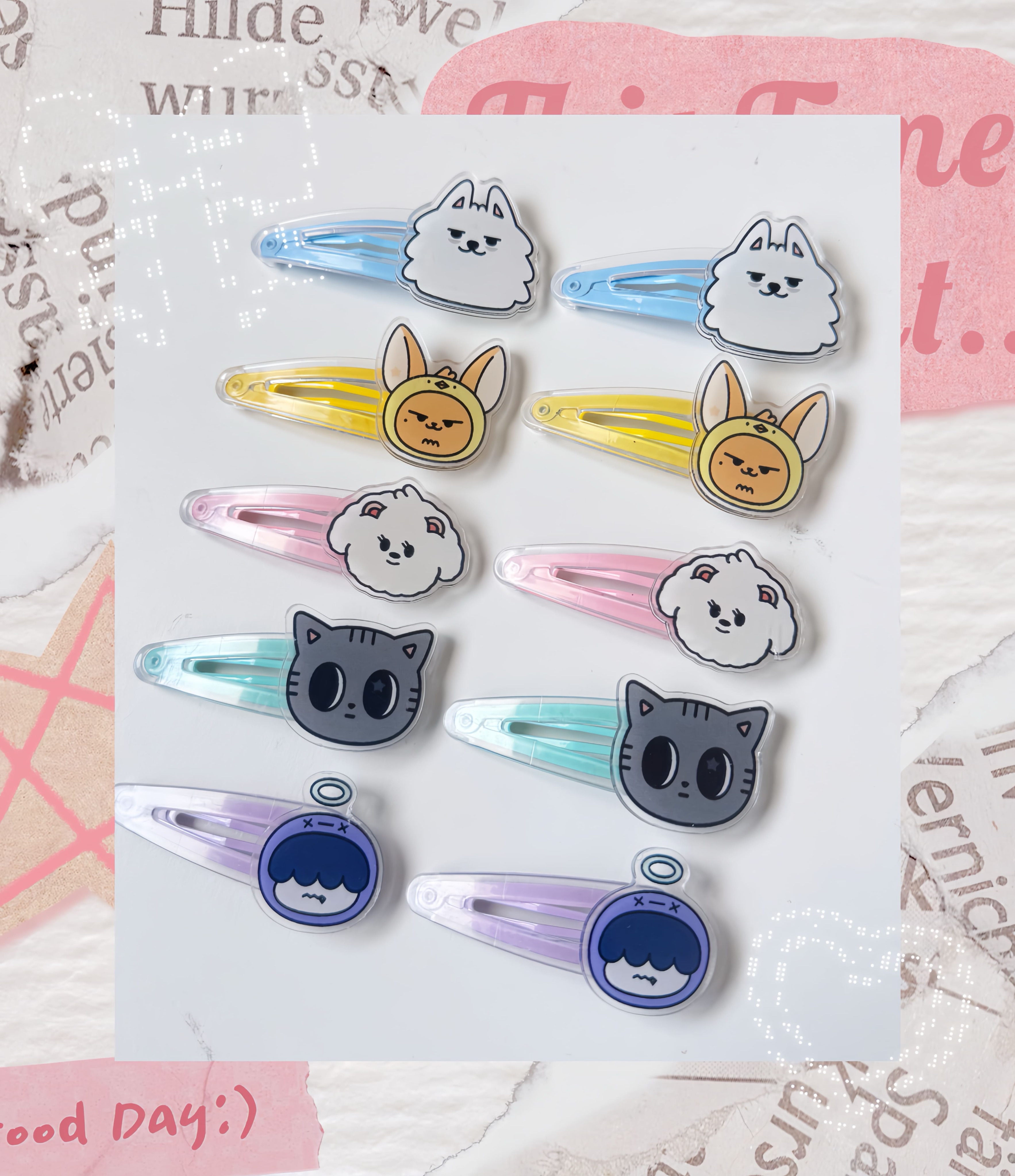 現貨 角巴兔客製化髮夾