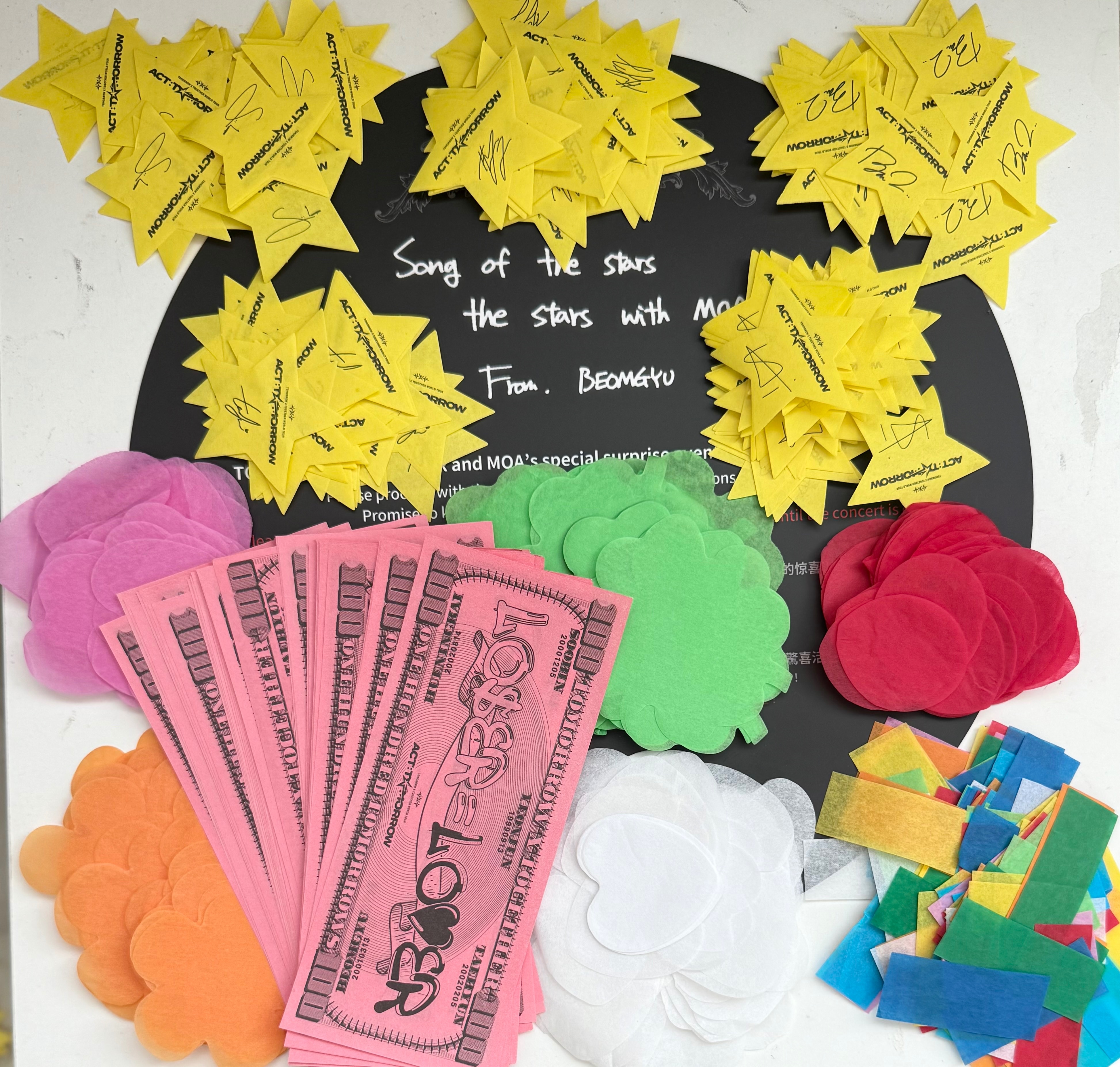 臺北場演唱會紙花（粉色愛心紙花已無）