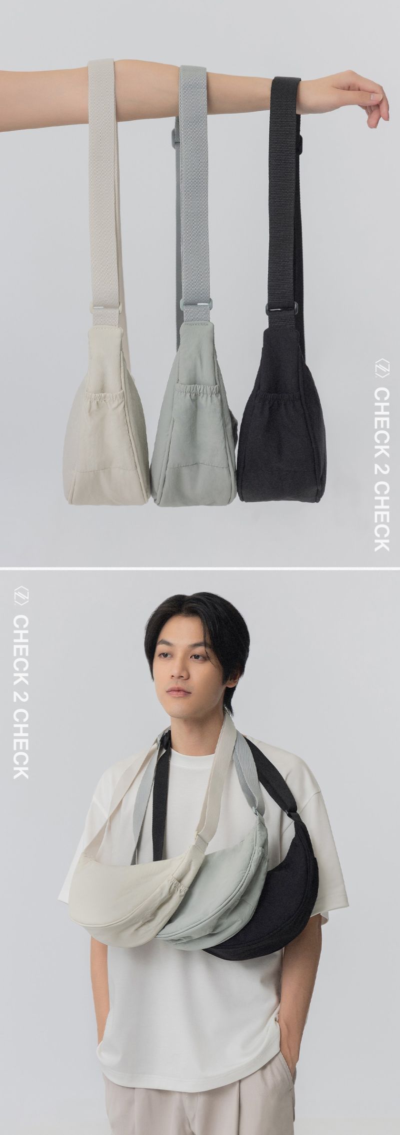 防潑水大空間餃子包   ❣️現貨