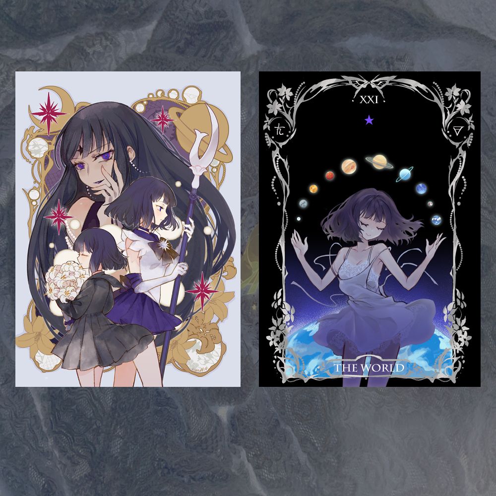 土星主題明信片組