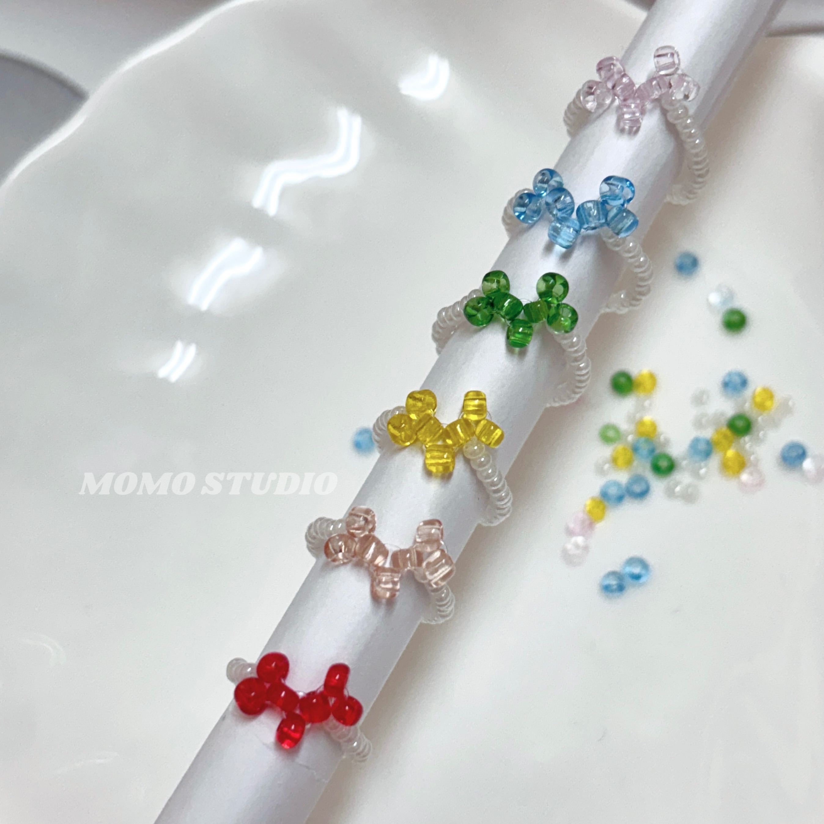 MOMO串珠戒指-B36氣球小狗戒·經典款｜6款