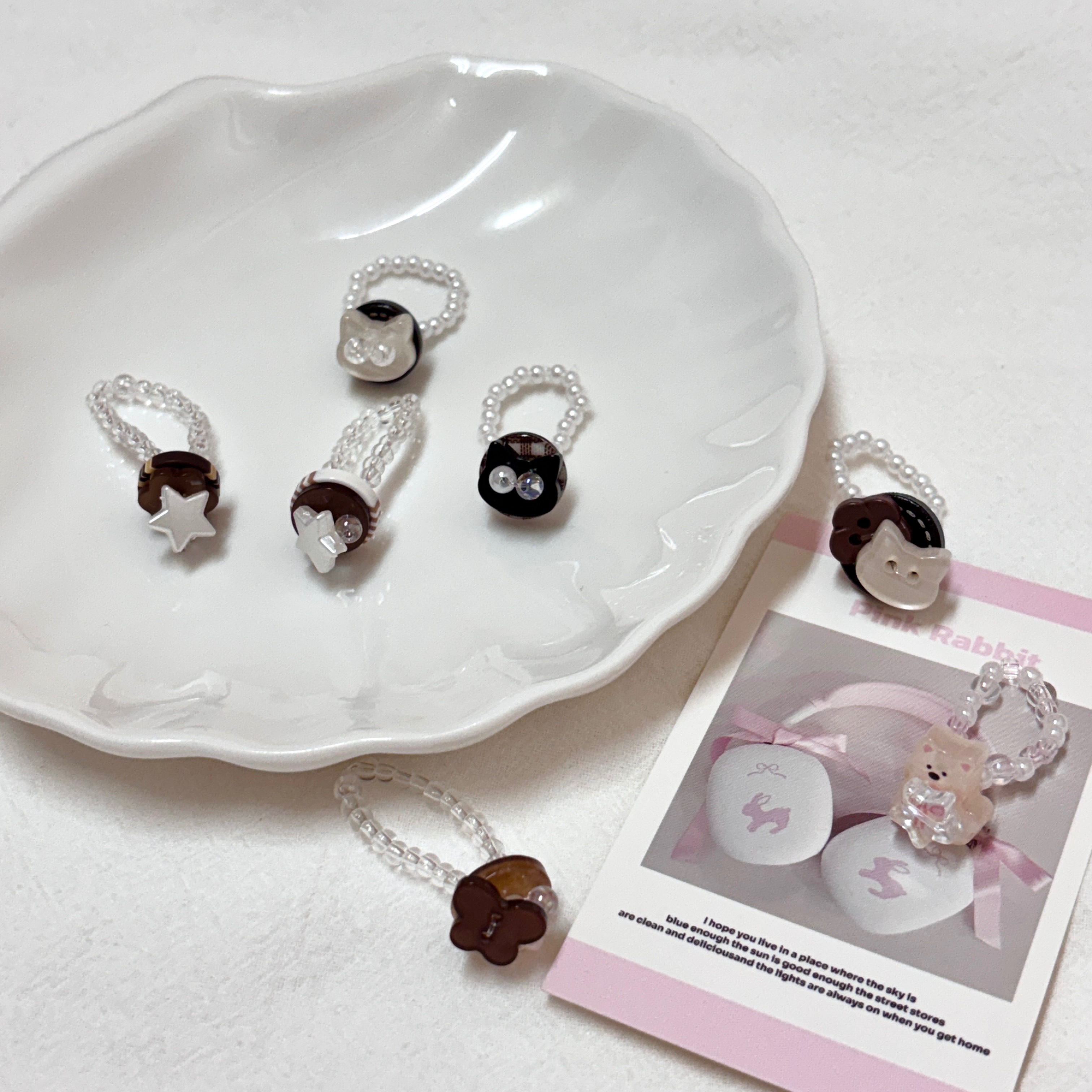 MOMO鈕扣戒指-B40小戒指系列