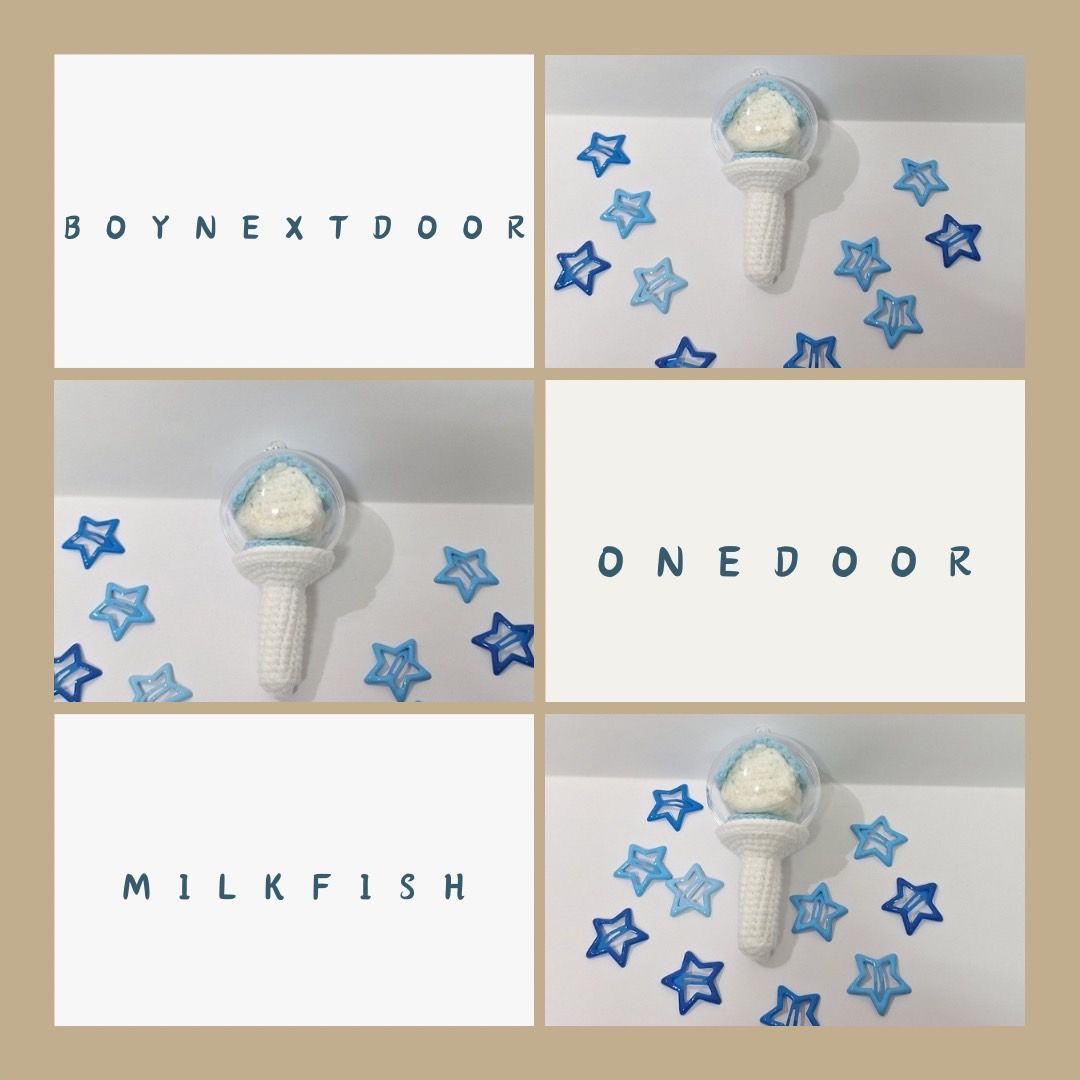 Boynextdoor 手工針織應棒＆onedoor手工針織髮夾