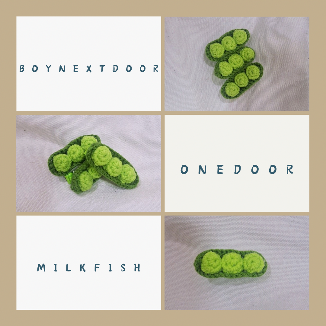 onedoor 手工針織髮夾