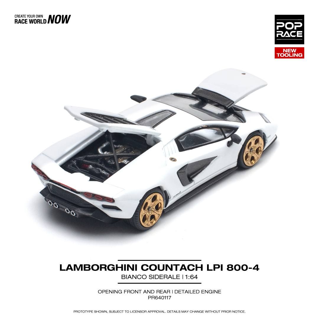 POP RACE 1/64 LAMBORGHINI COUNTACH LPI 800-4