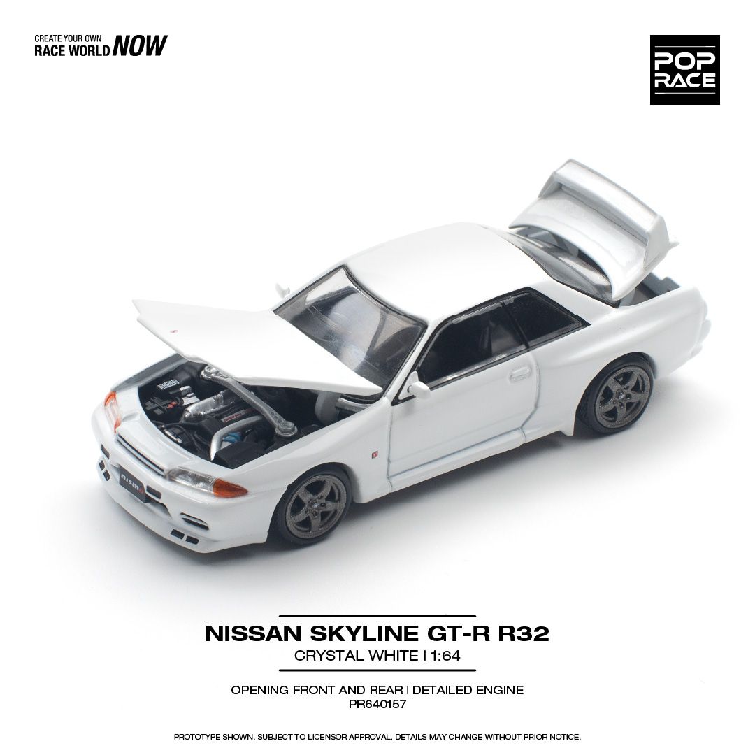 POP RACE 1/64 NISSAN SKYLINE GT-R R32