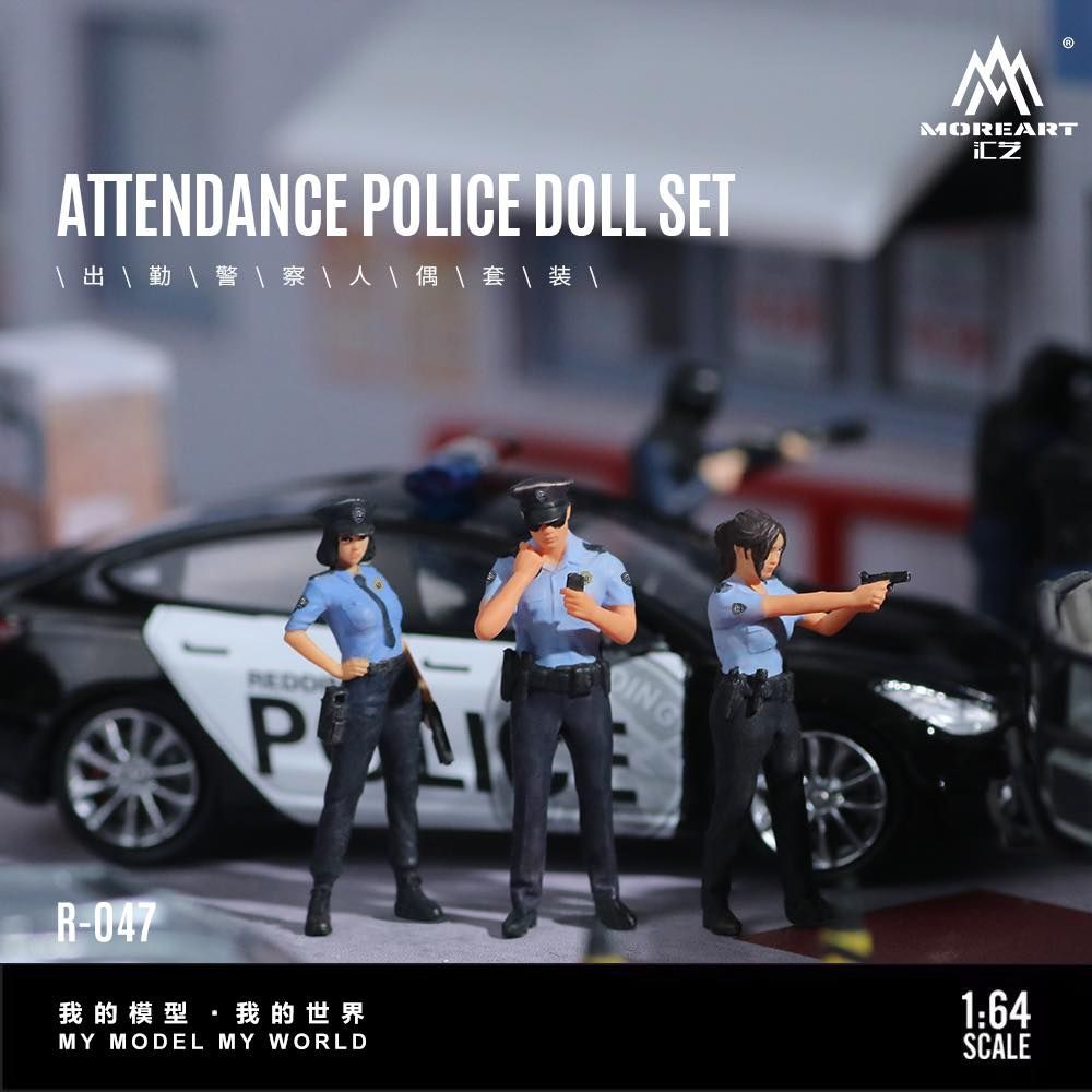 匯藝MoreArt 1/64 出勤警察人偶套裝