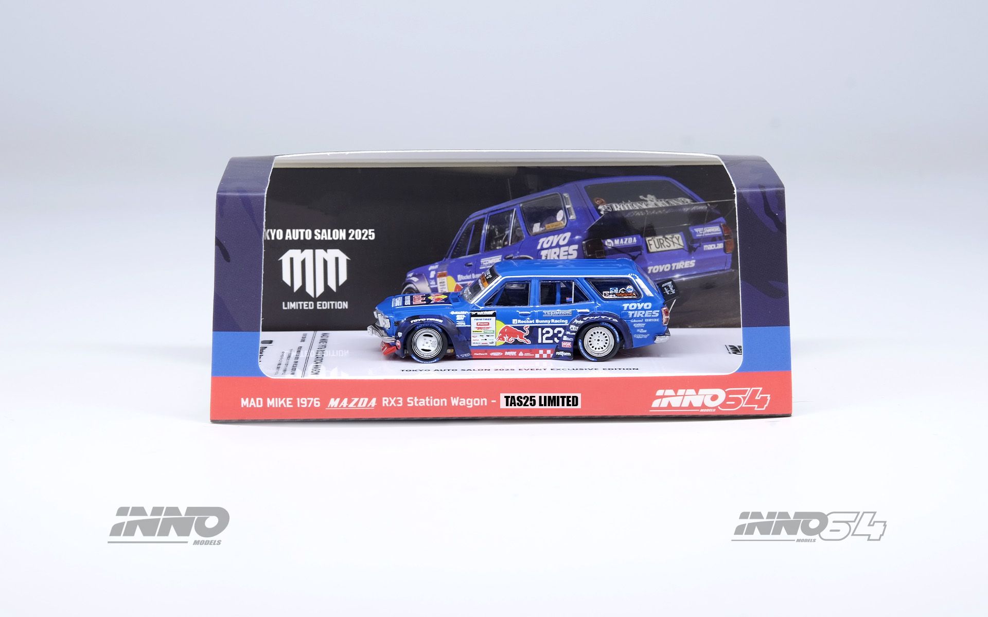 INNO 1/64  MAD MIKE 1976 MAZDA RX3 Station Wagon
