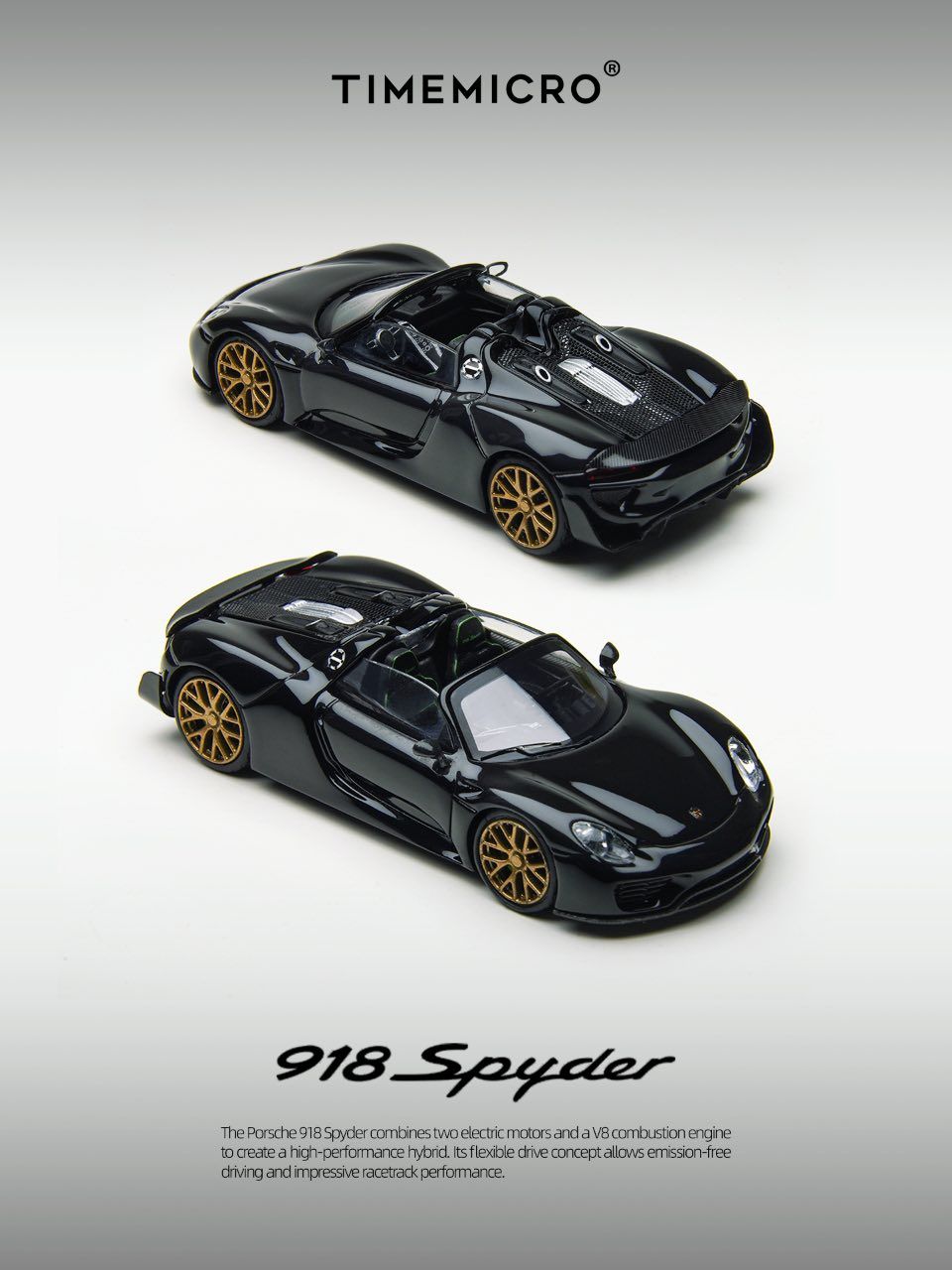 TimeMicro 1/64 918 Spyder 黑金配色