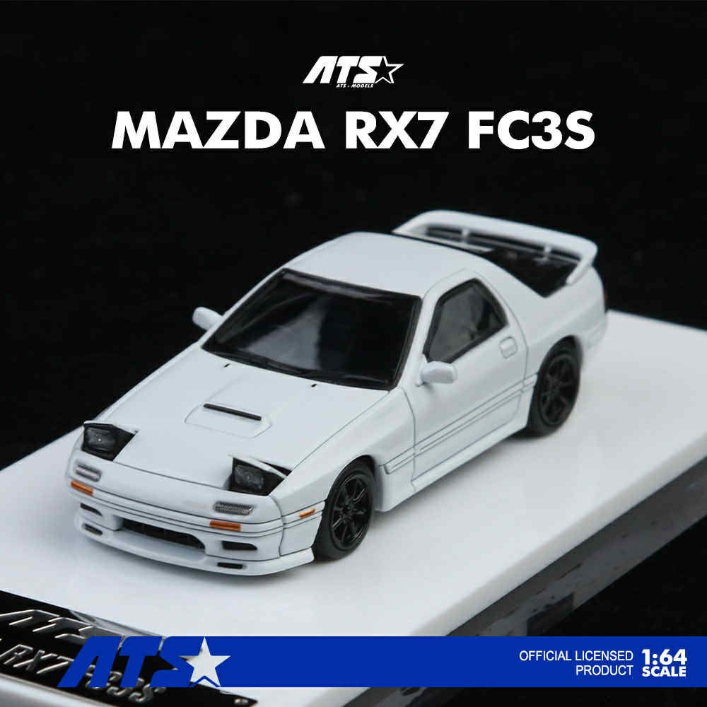 ATS 愛特斯 1/64 Mazda RX-7 FC3S 白色 燈可掀閉