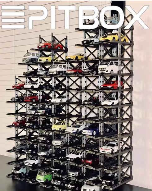 PITBOX 1/64 立體停車架  展示架 展示盒