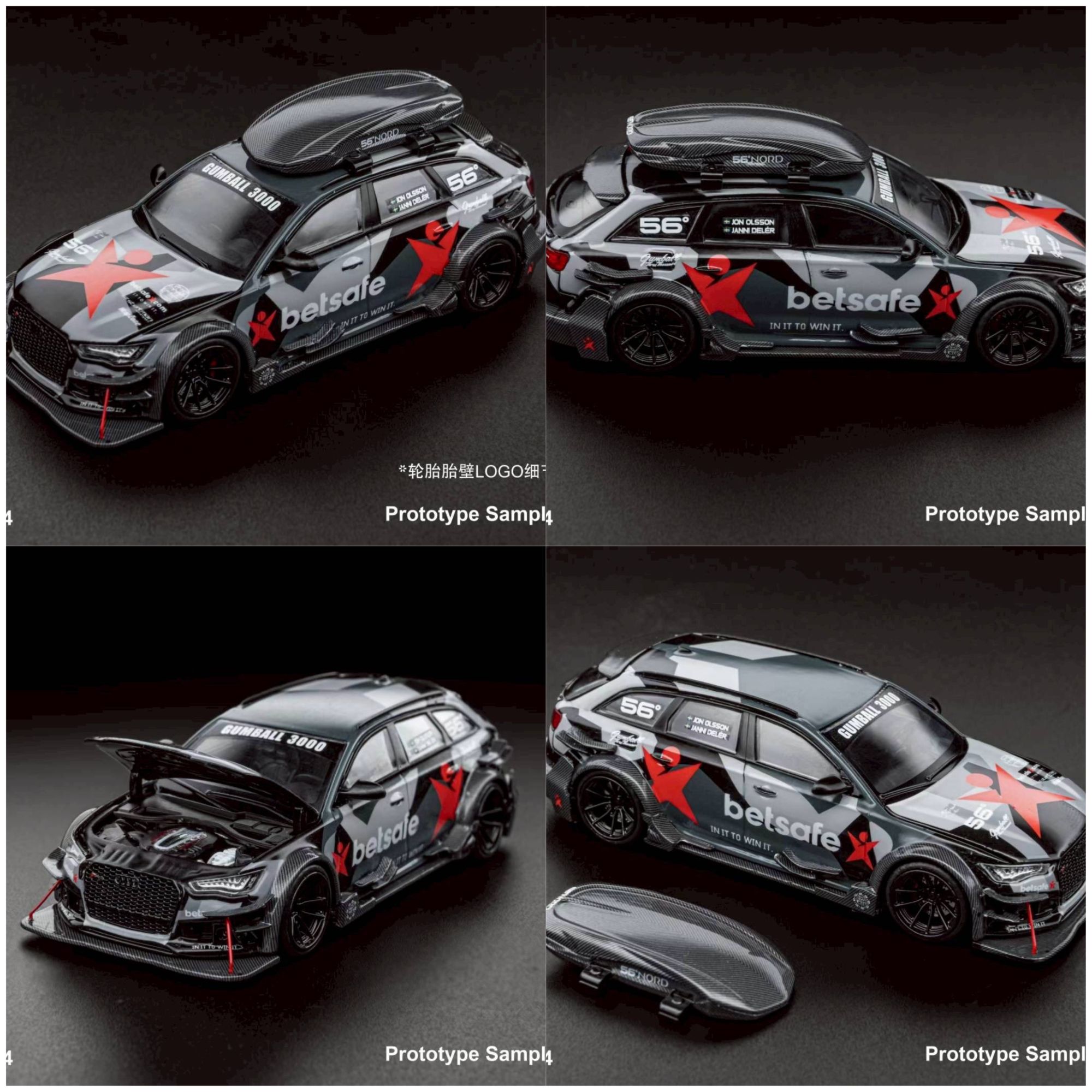 DCM 1/64 AUDI RS6 C7  DTM Betsafe Gumball 3000