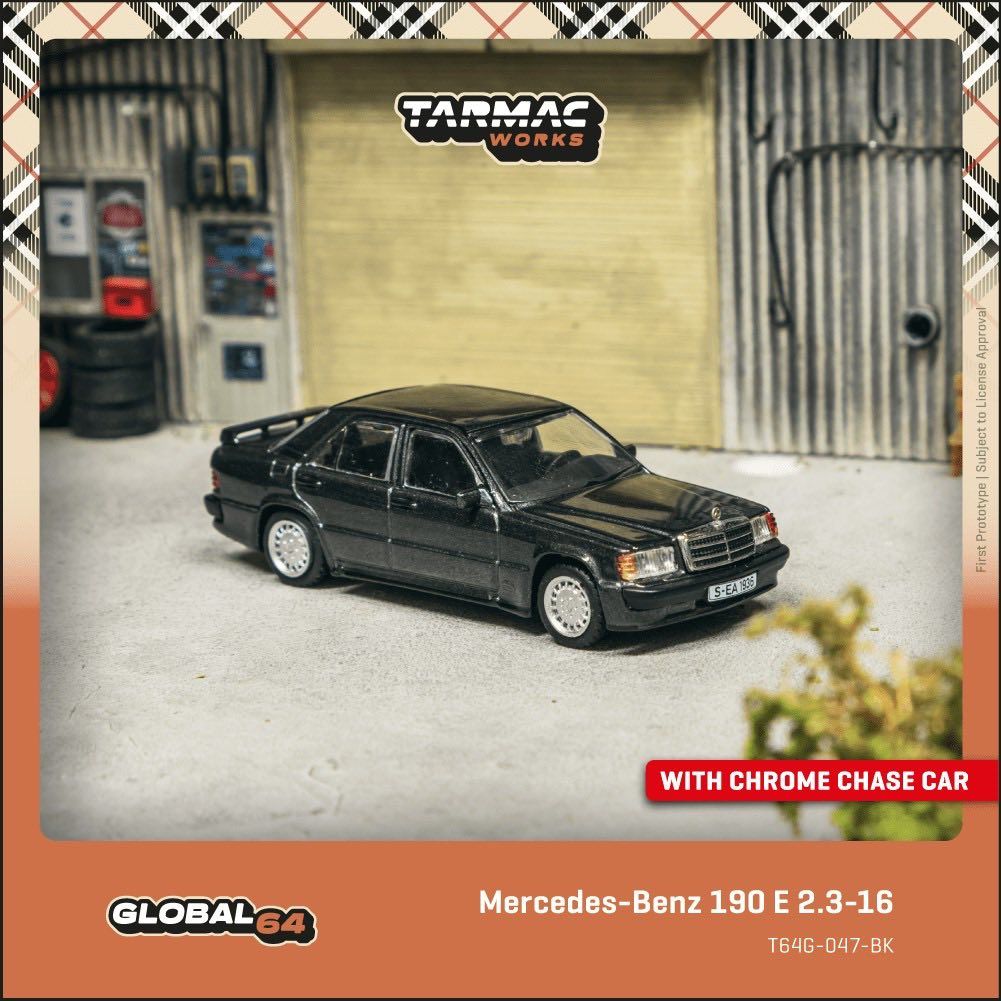 TARMAC WORKS 1/64 Mercedes-Benz 190 E 2.3-16