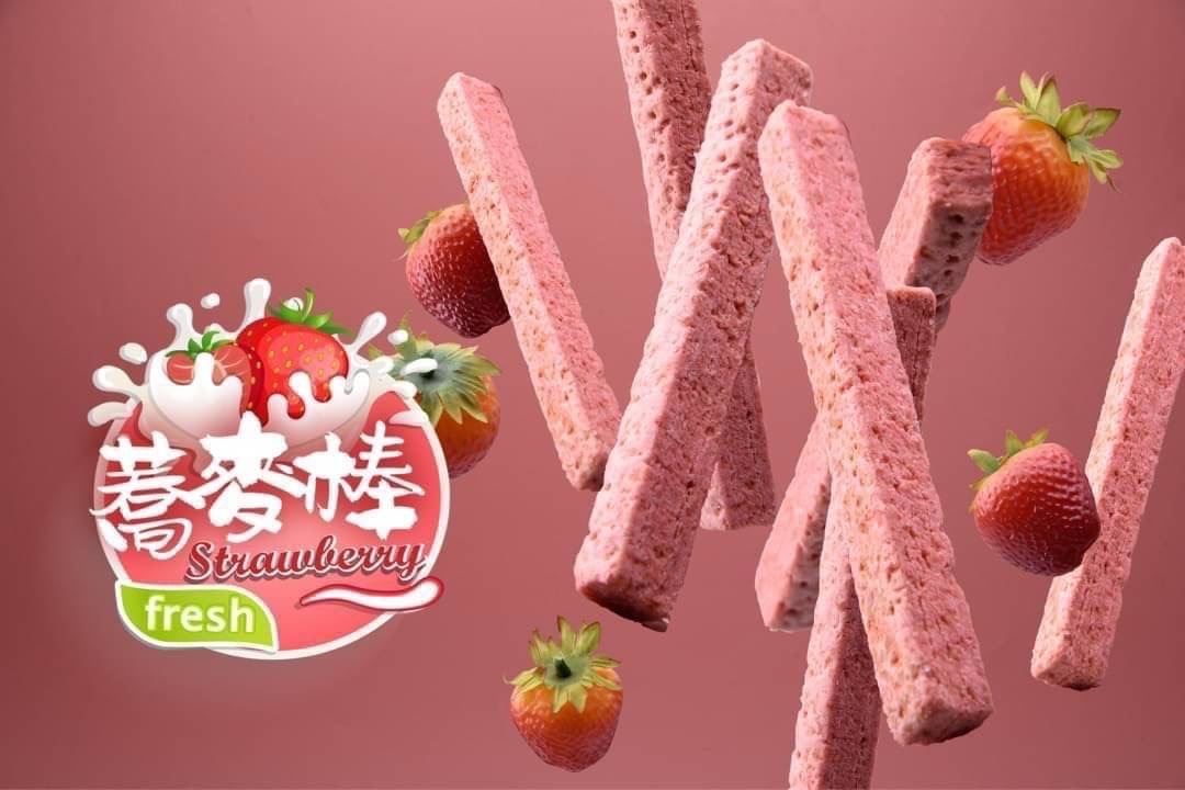 草莓蕎麥棒