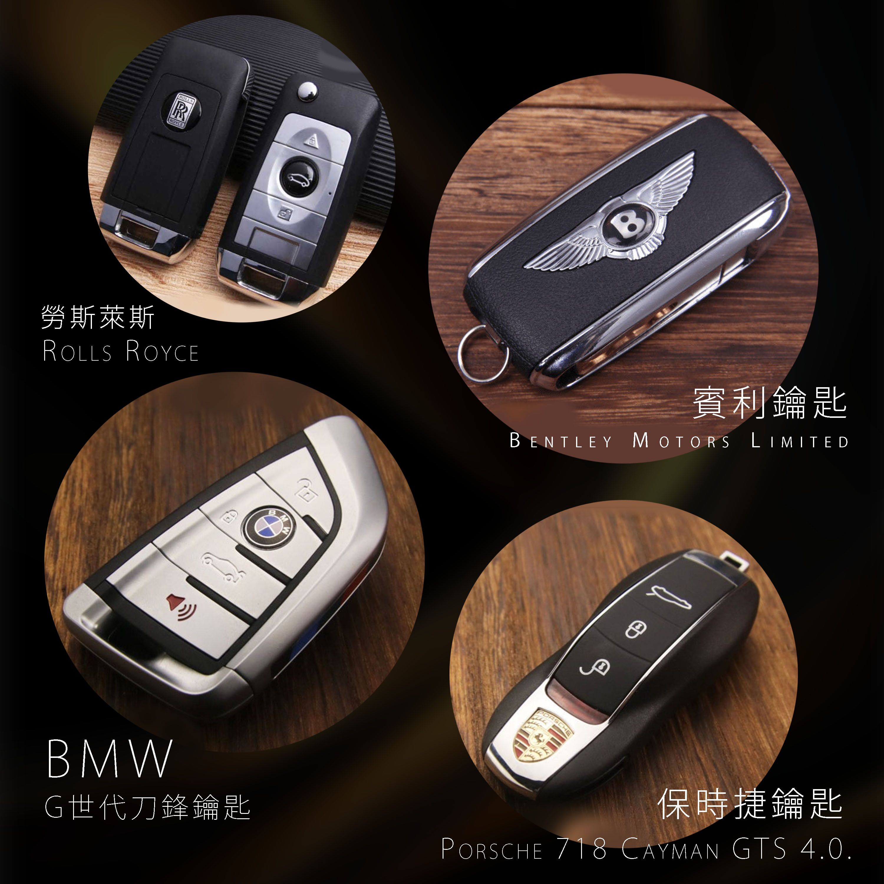 ✫【極仿真】高端豪車鑰匙