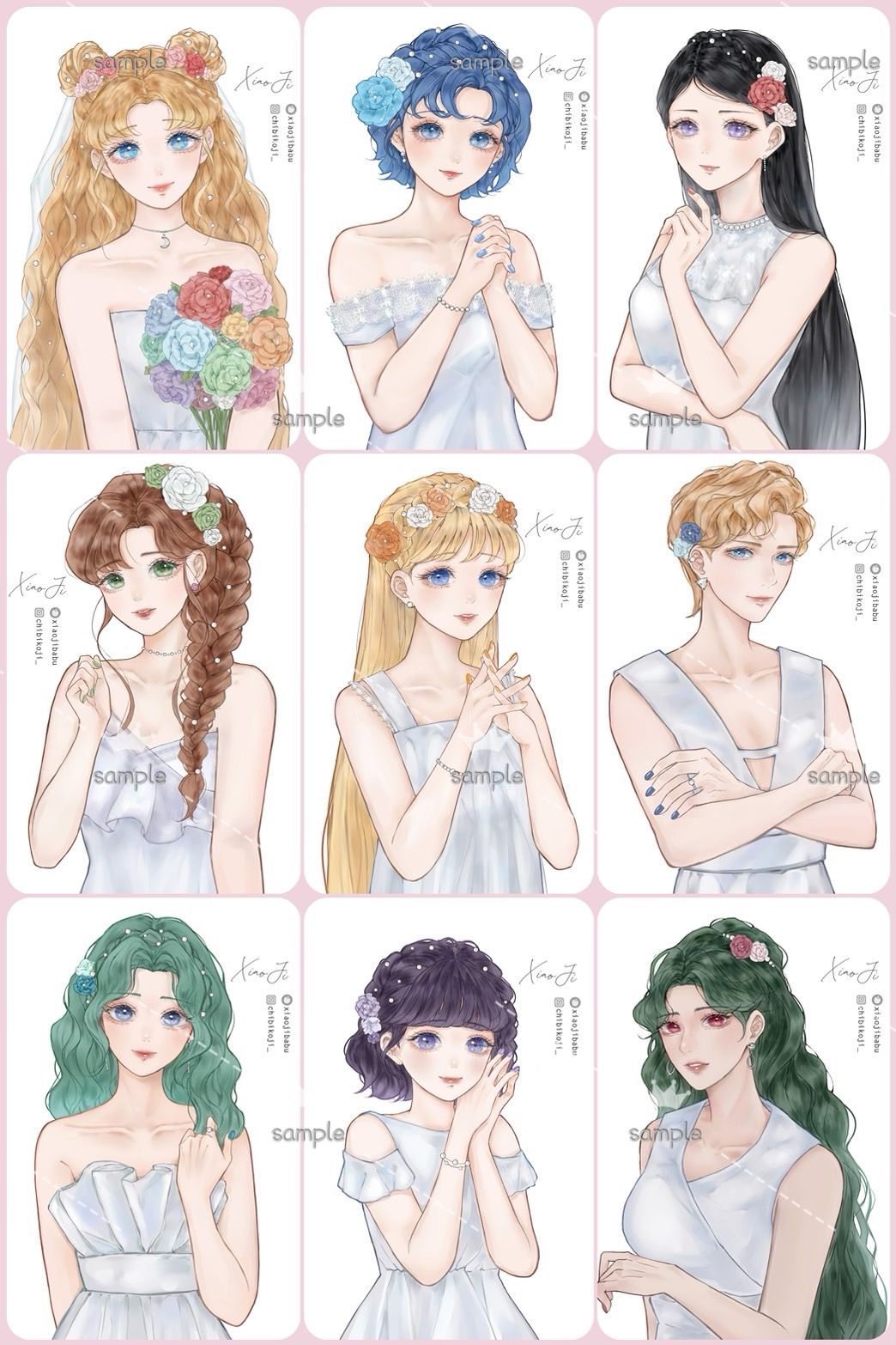 《美少女戰士-貼紙組-9戰士款》