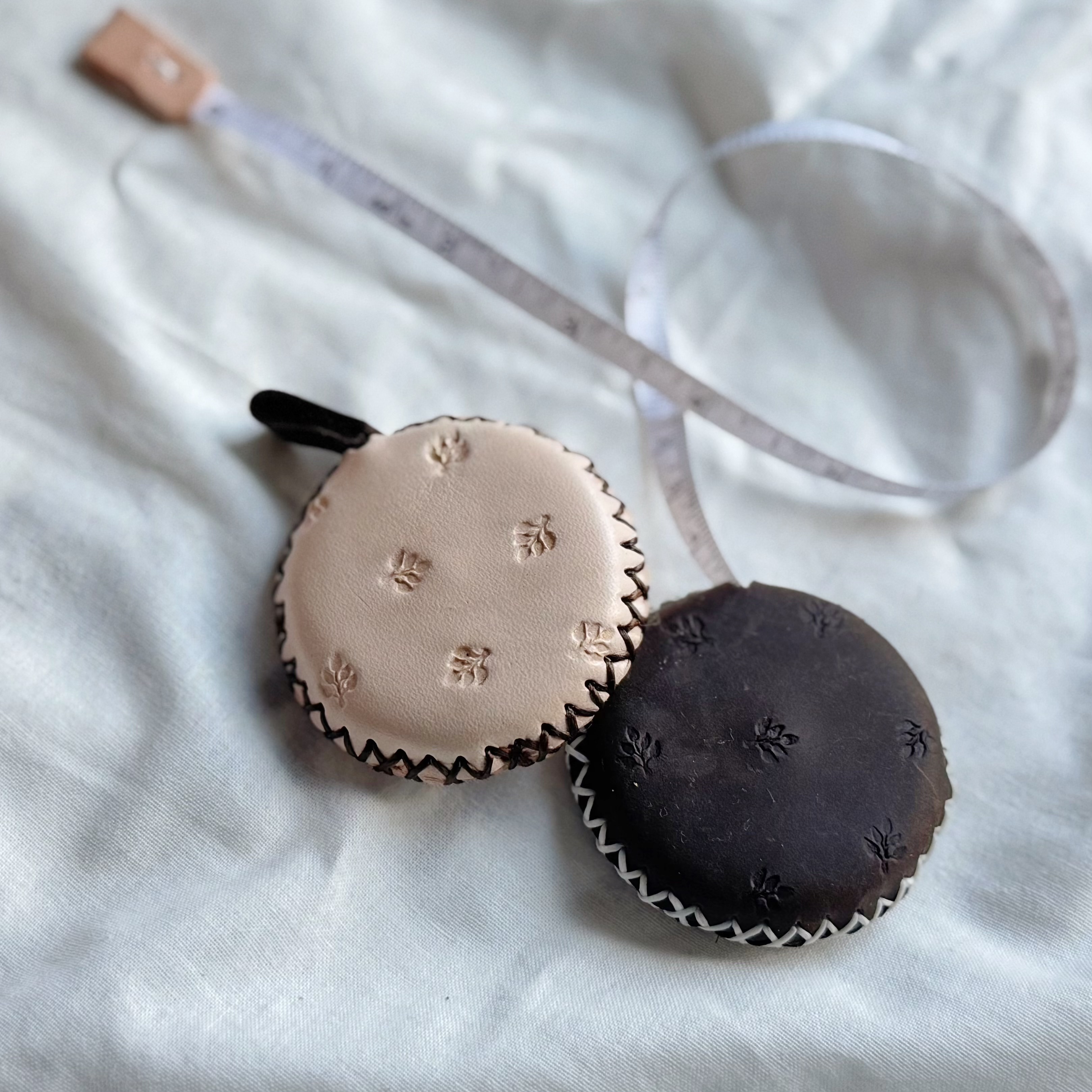 清邁手縫牛皮皮尺