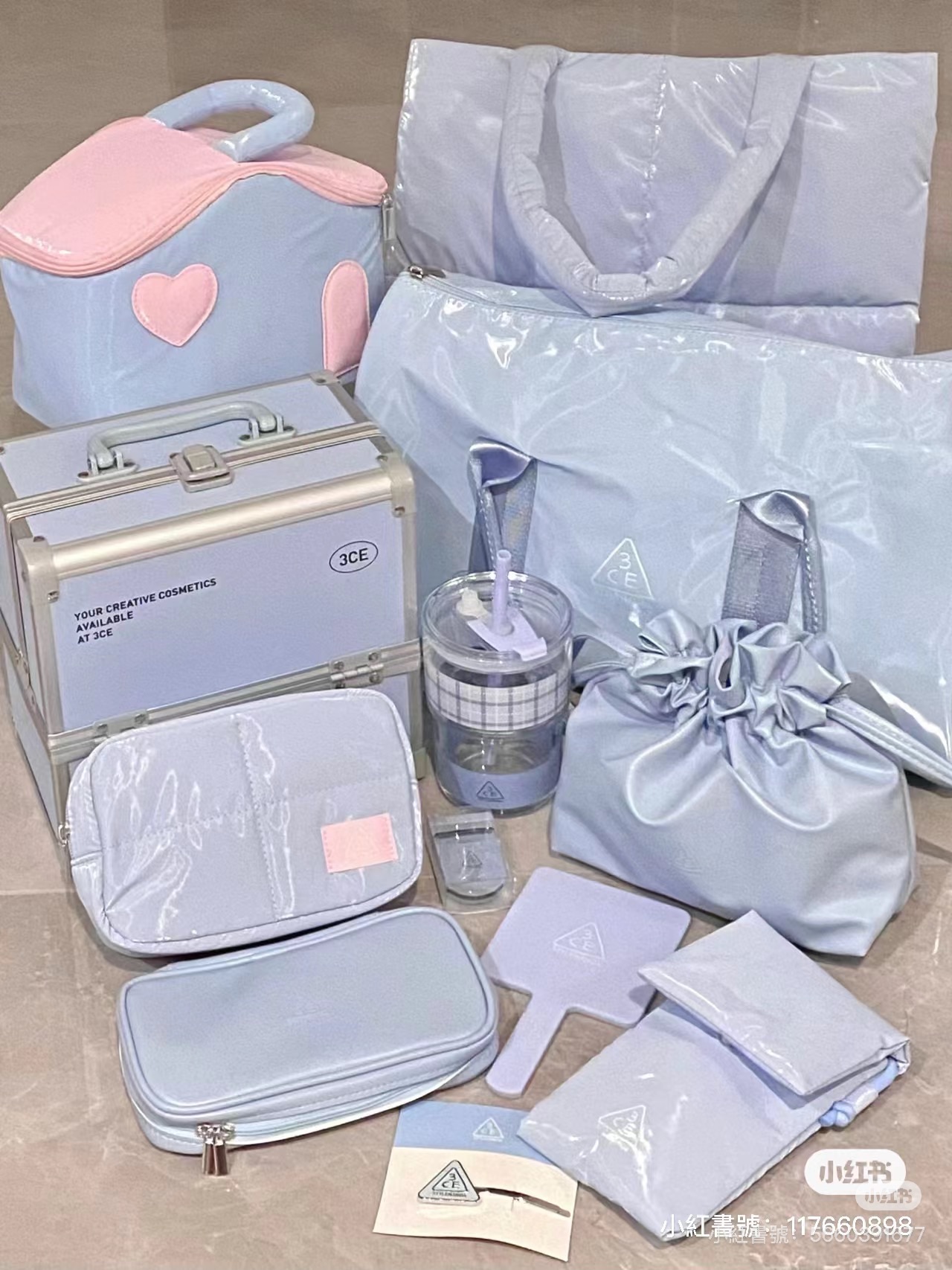 📍3ce寶寶藍系列周邊商品🩵🦋🫧
