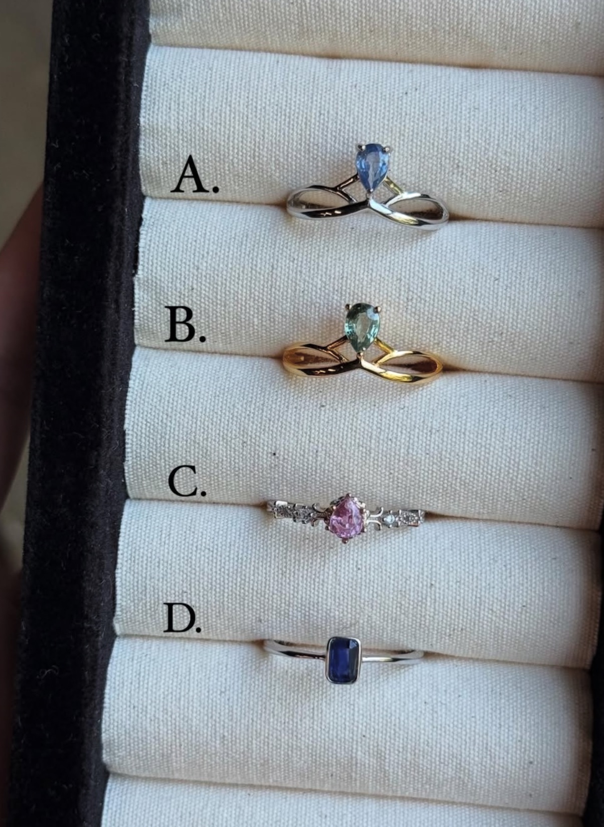 ⁂彩藍寶/庫存老款，些微存放痕跡，超值特惠！