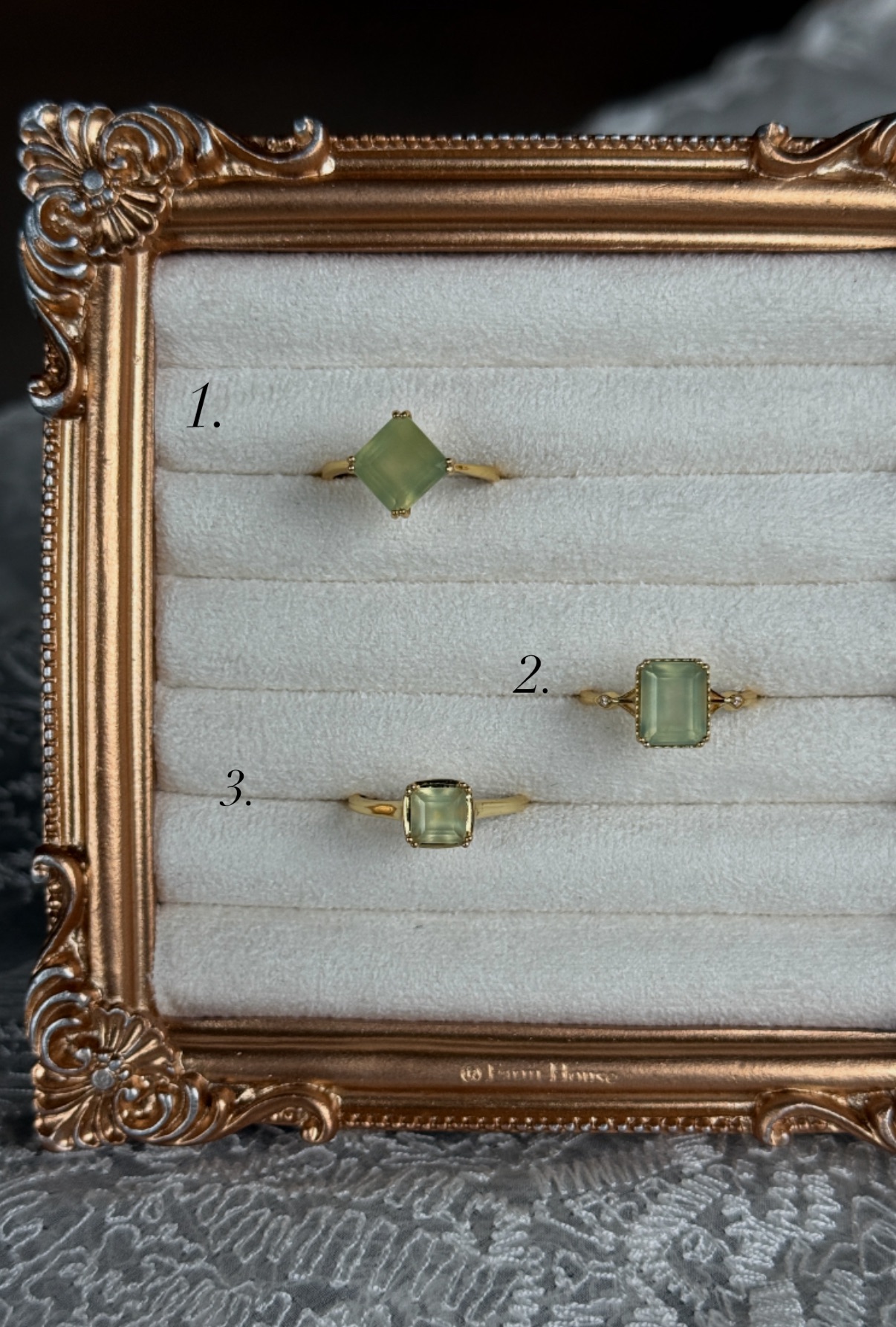 ⁂ 葡萄石戒指/絕版庫存，些微存放痕跡，超值特惠！