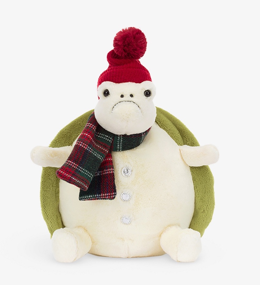 JELLYCAT 聖誕雪人大烏龜娃娃