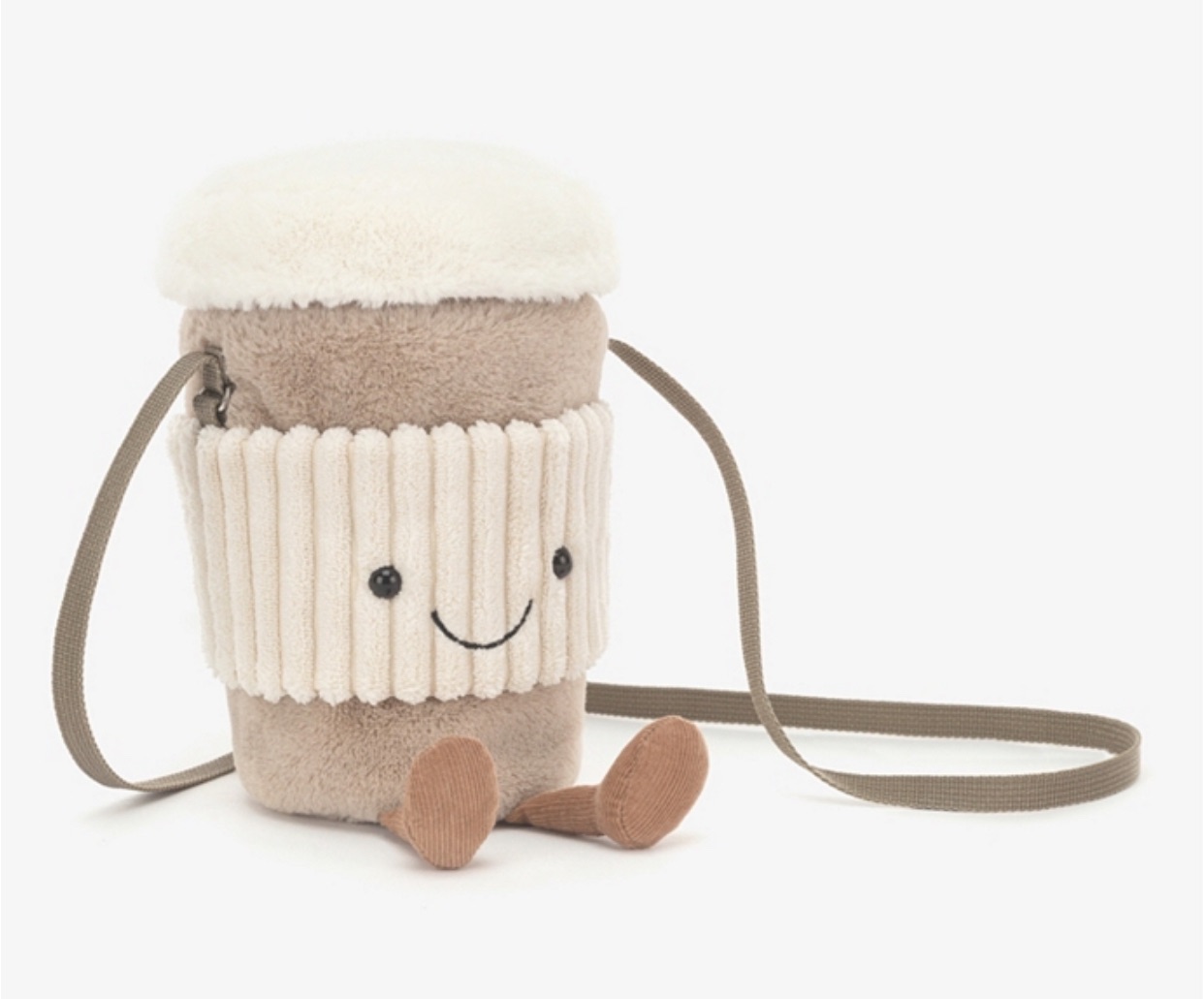 JELLYCAT 拿鐵咖啡斜肩包