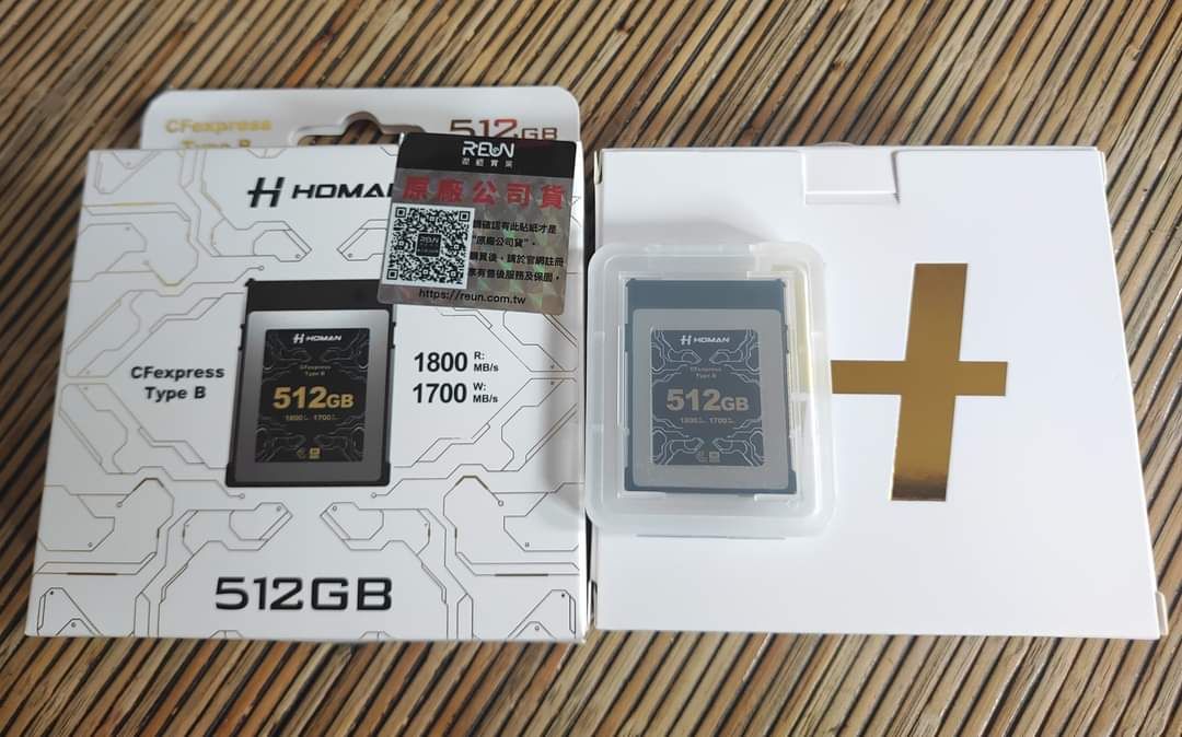 【售】HOMAN CFexpress Type B 512GB 記憶卡（讀1800寫1700）