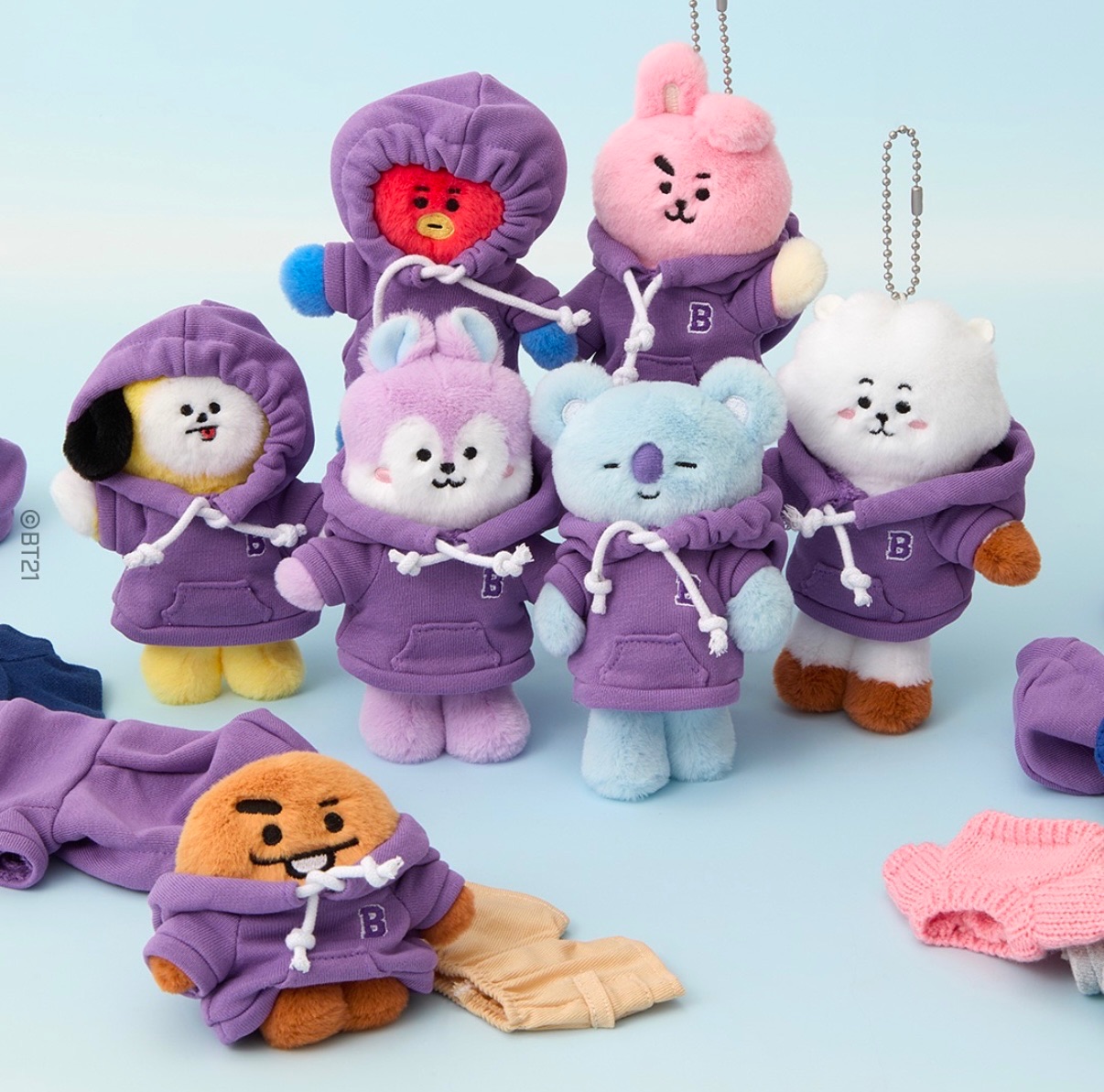 BT21 紫色帽T系列
