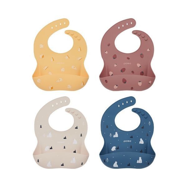 Poled Kidkitchen 童趣鉑金矽膠圍兜（多款）