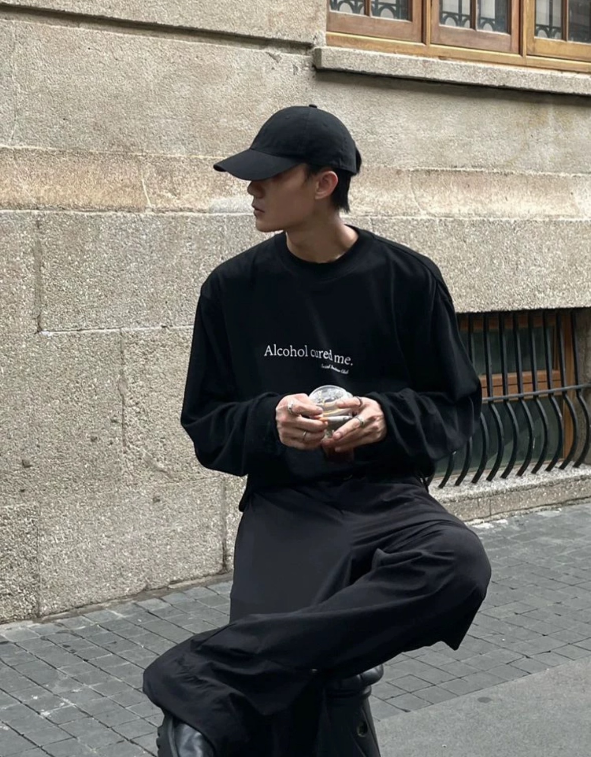 美式長袖T恤小眾設計感