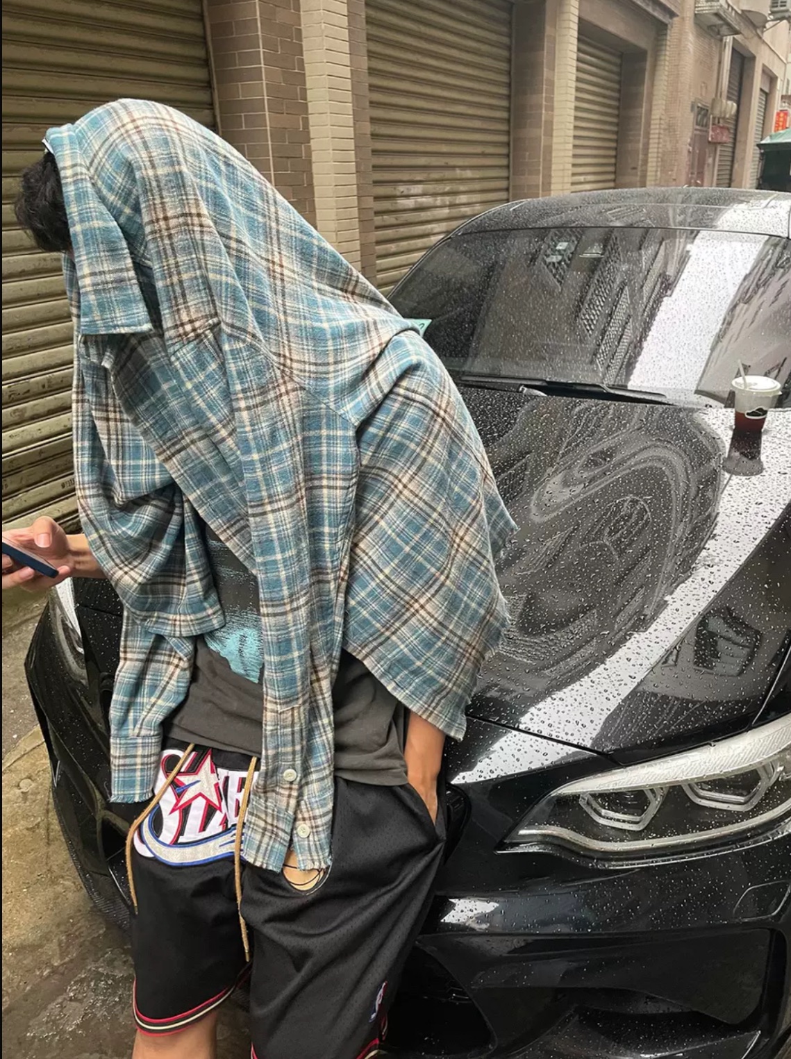 美式復古格子襯衫