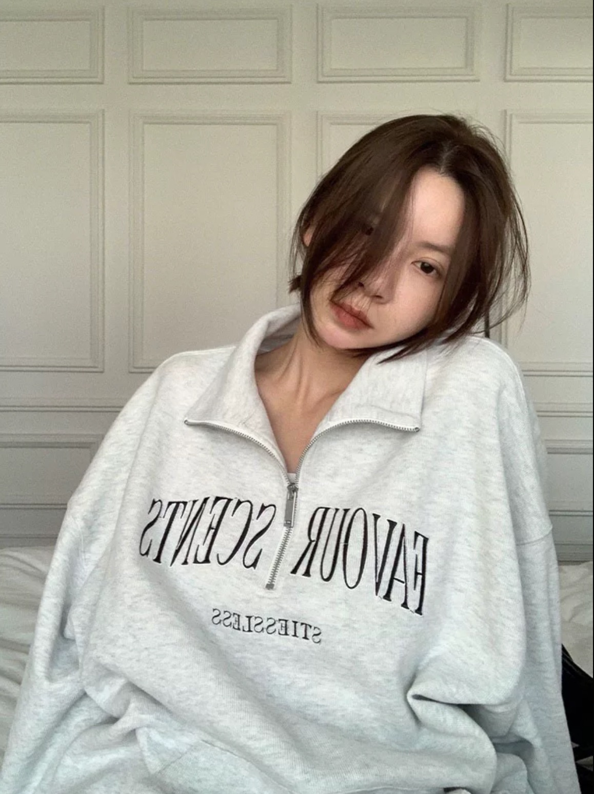 美式POLO領拉鍊衛衣