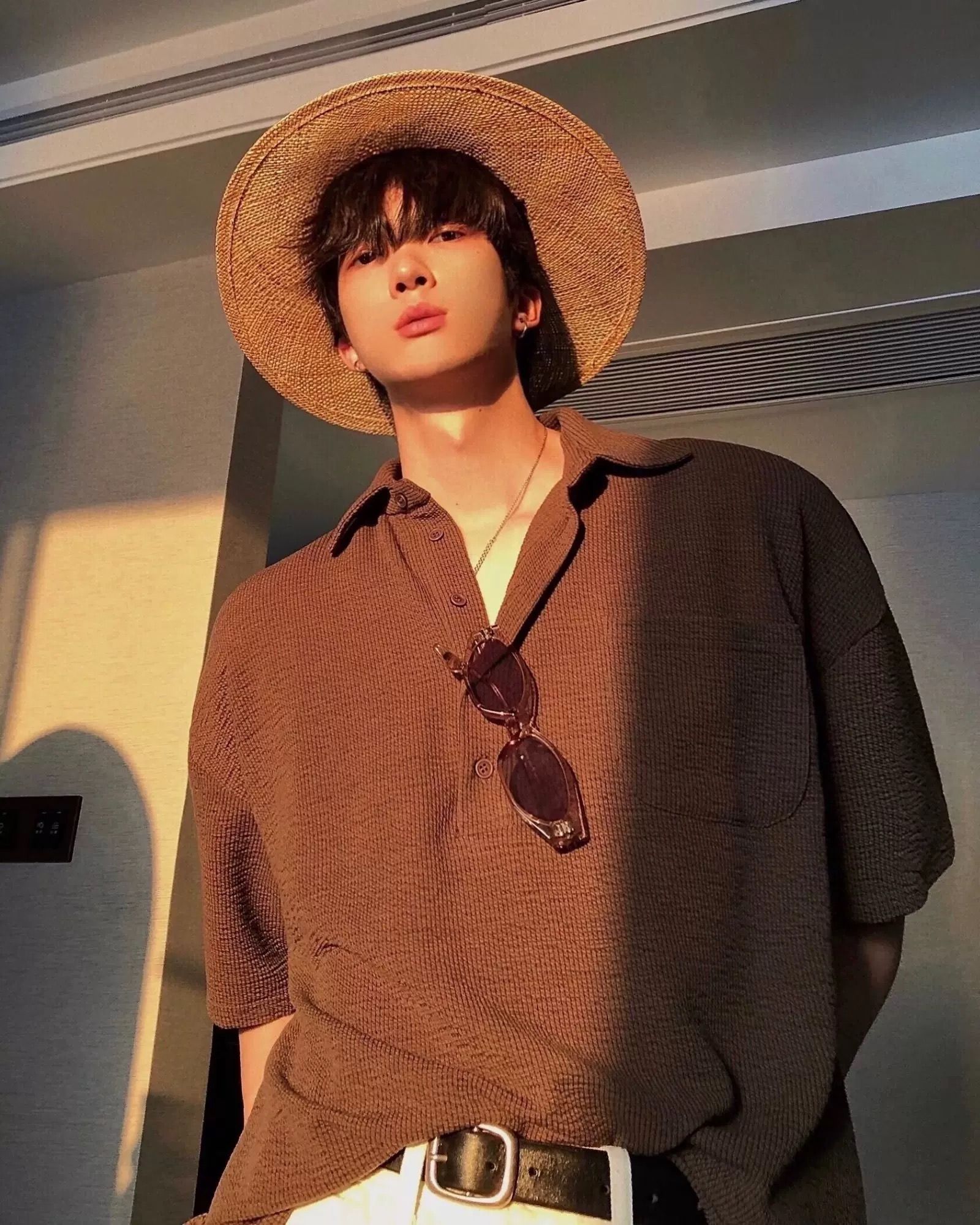 日系華夫格翻領POLO衫_msc006